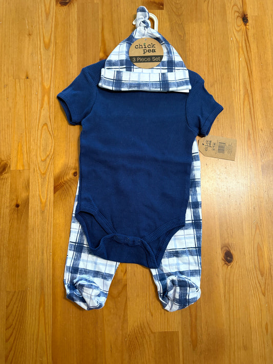 Ensemble cheak pea neuf 6-9 mois