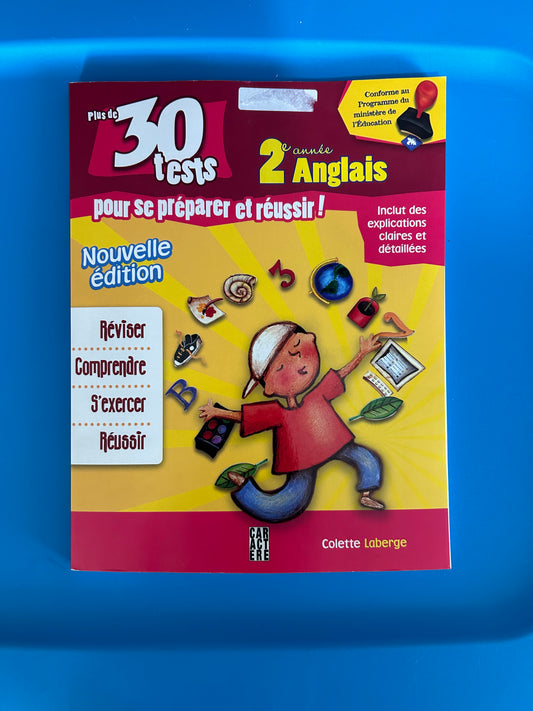 Livre neuf 😍 2 iem année 30 test en anglais