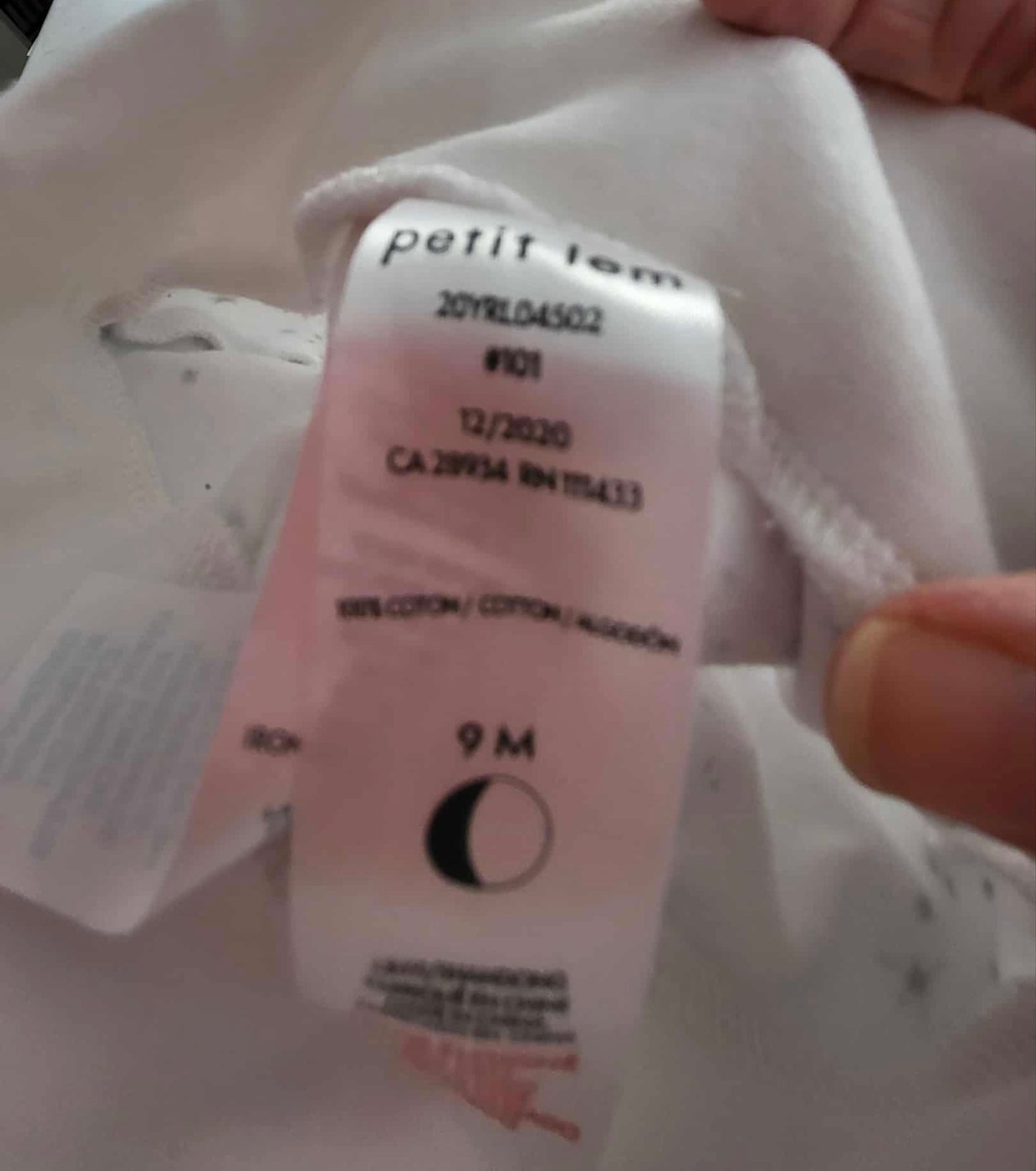 Pantalon petit lem 9 mois comme neuf