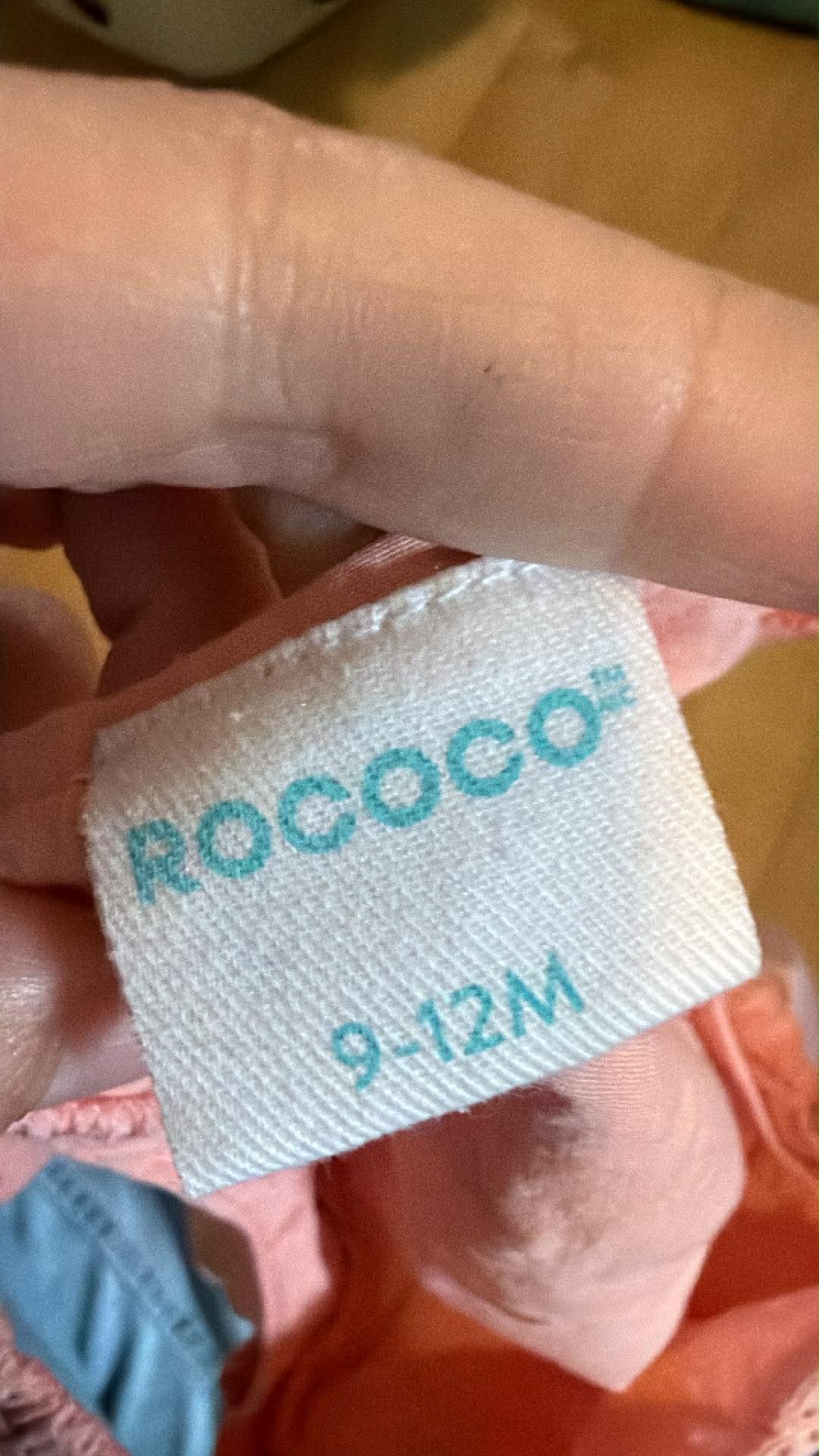 Robe rococo 9-12 mois