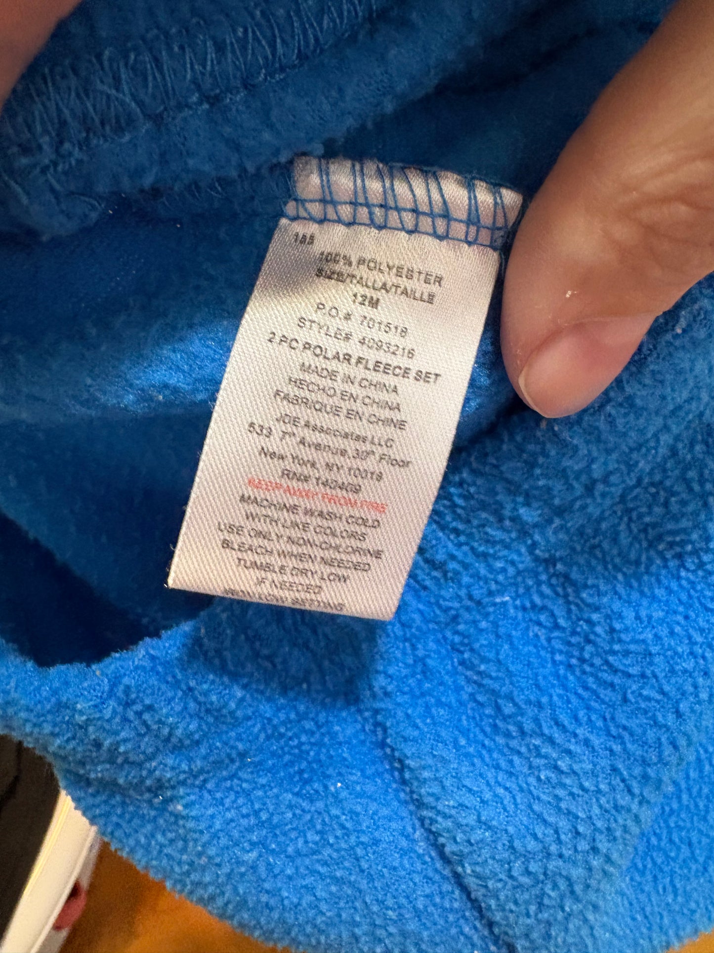 Pantalon flanelle 12 mois