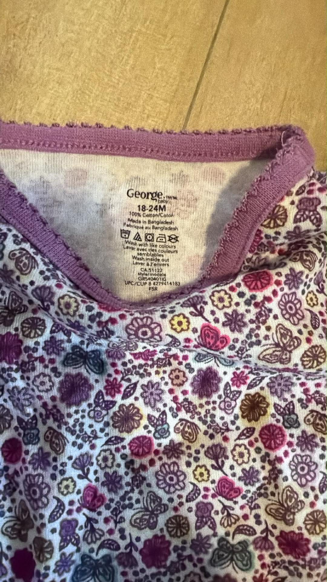 Haut pyjama george 18-24 mois