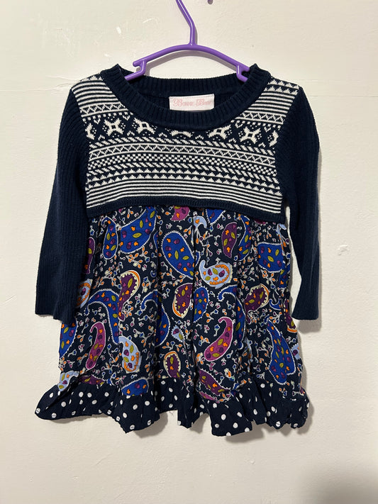 Magnifique robe Tricot bonne bébé 18 mois