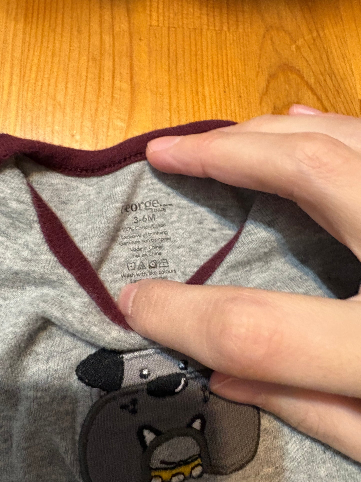 Ensemble 2 pièces george 3-6 mois