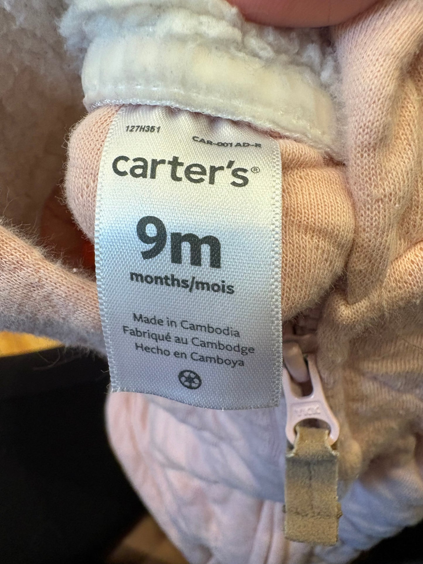 Veste carter's 9 mois