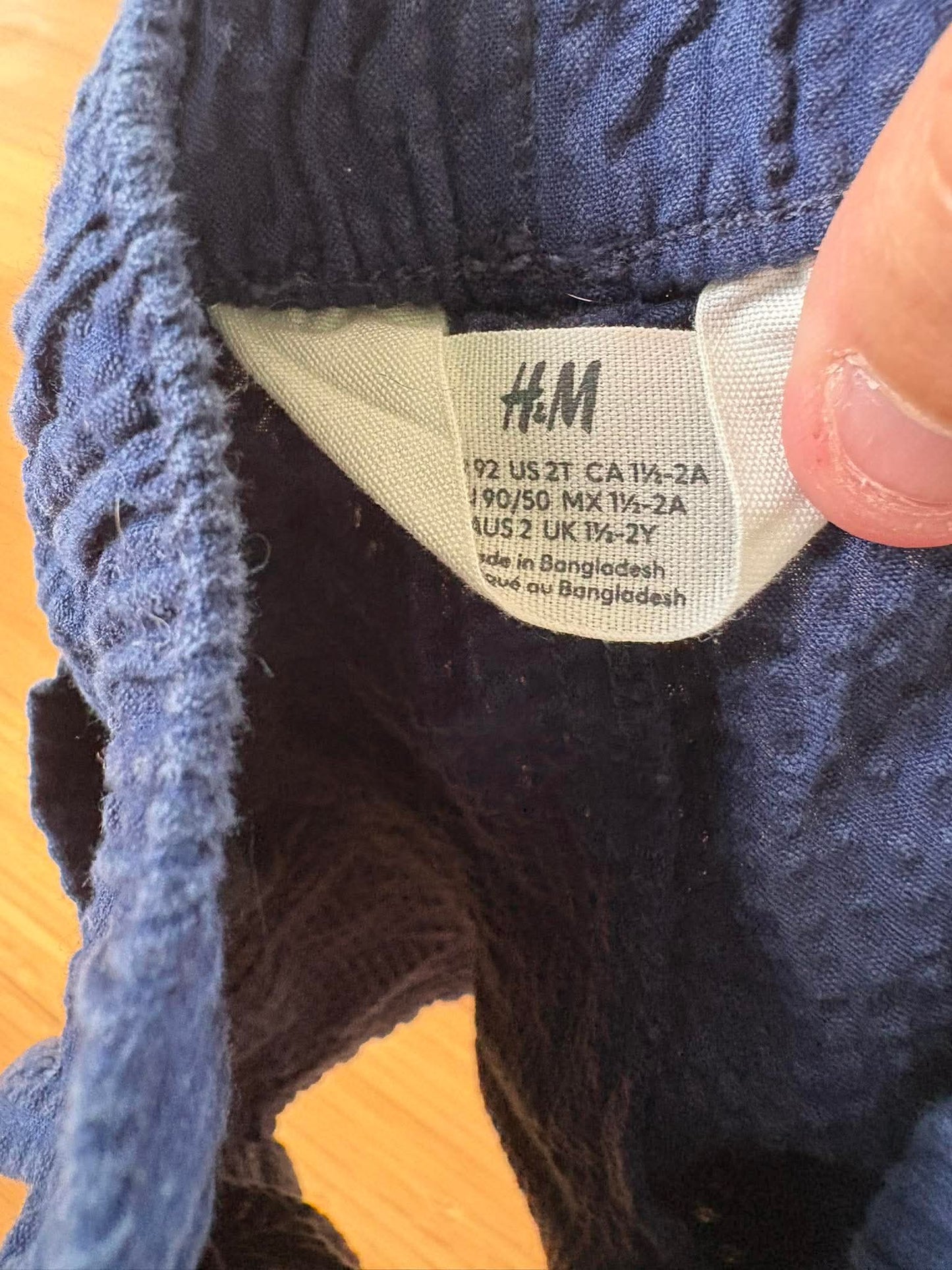Short h&m 1-2 ans(cmb)