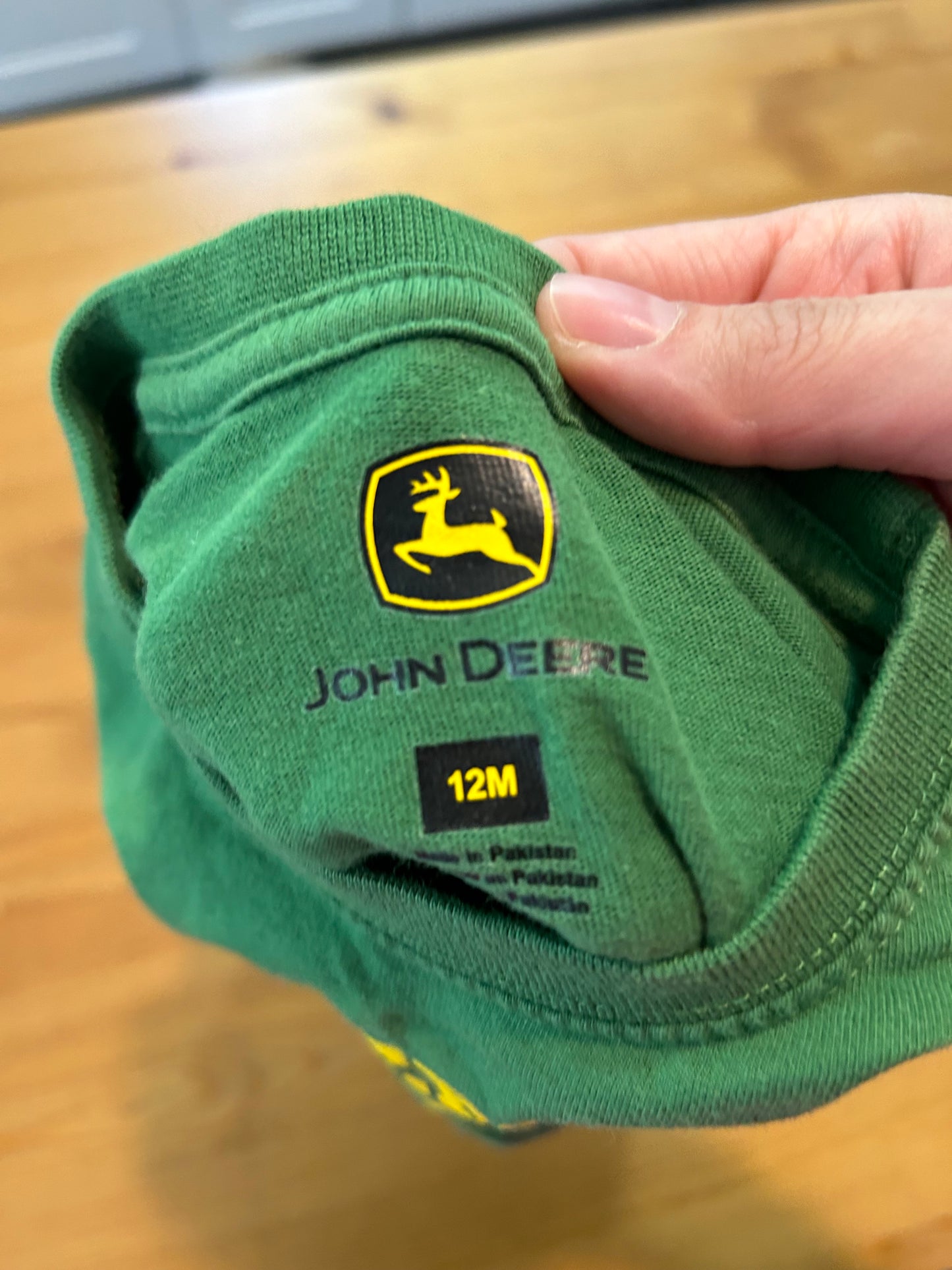 Gilet john deere 12 mois