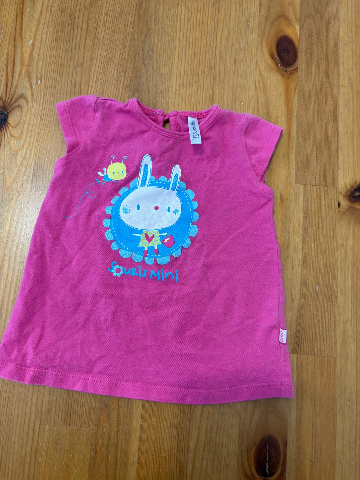 T-shirt souris mini 6-9 mois