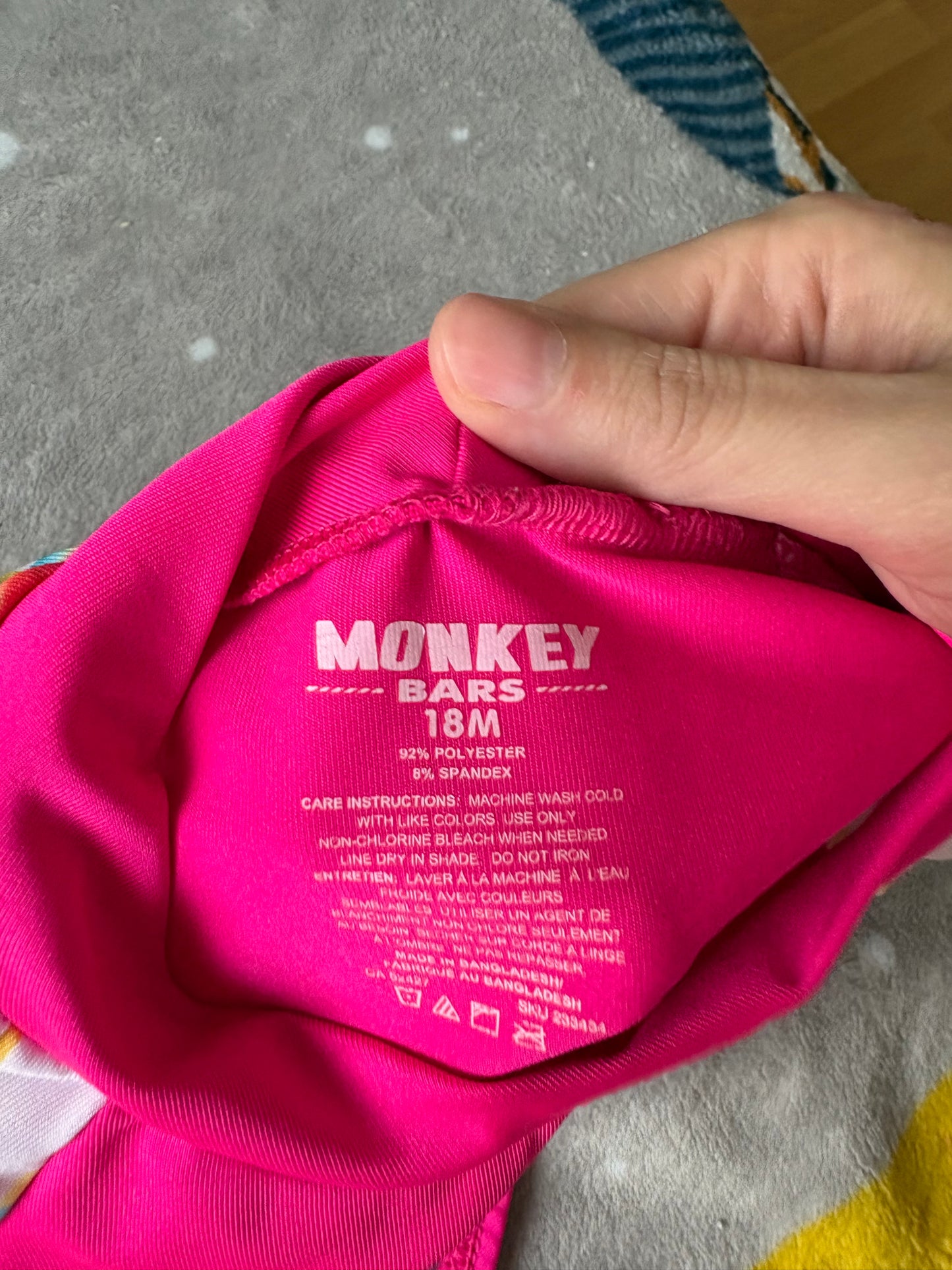 Costume de bain monkey bar 18 mois*