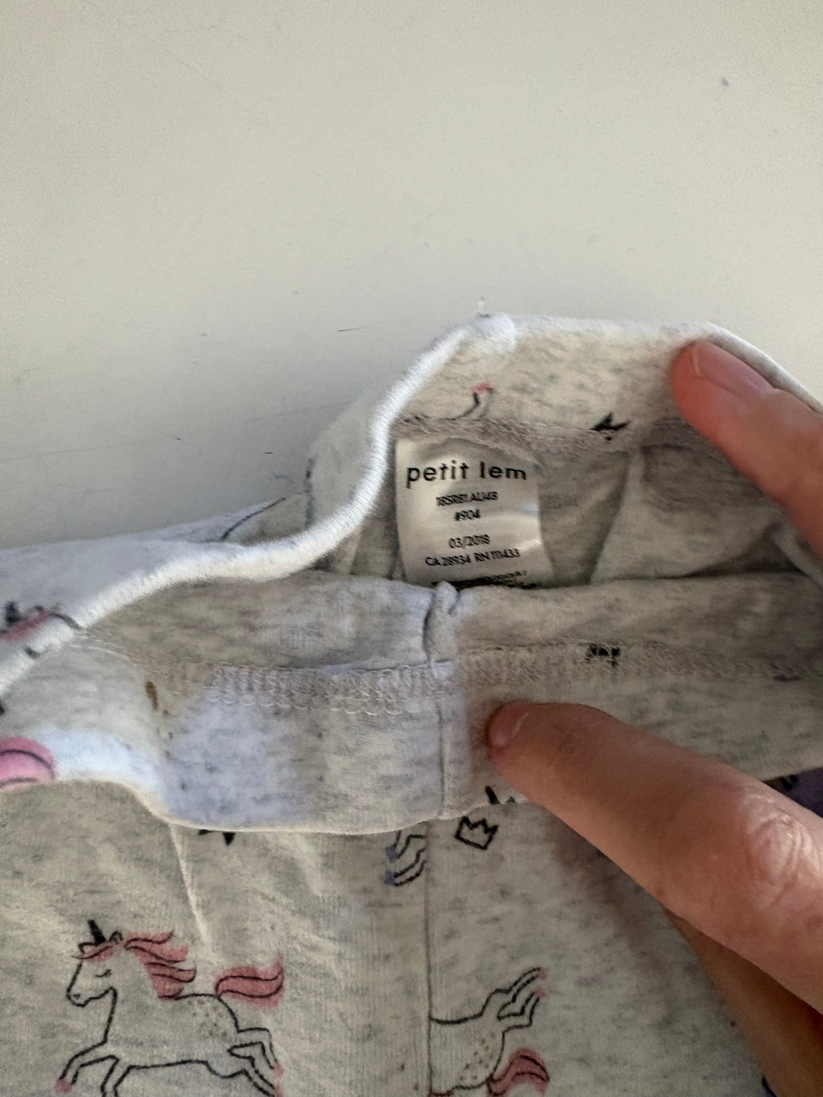 Pantalon pyjama petit lem 12 mois