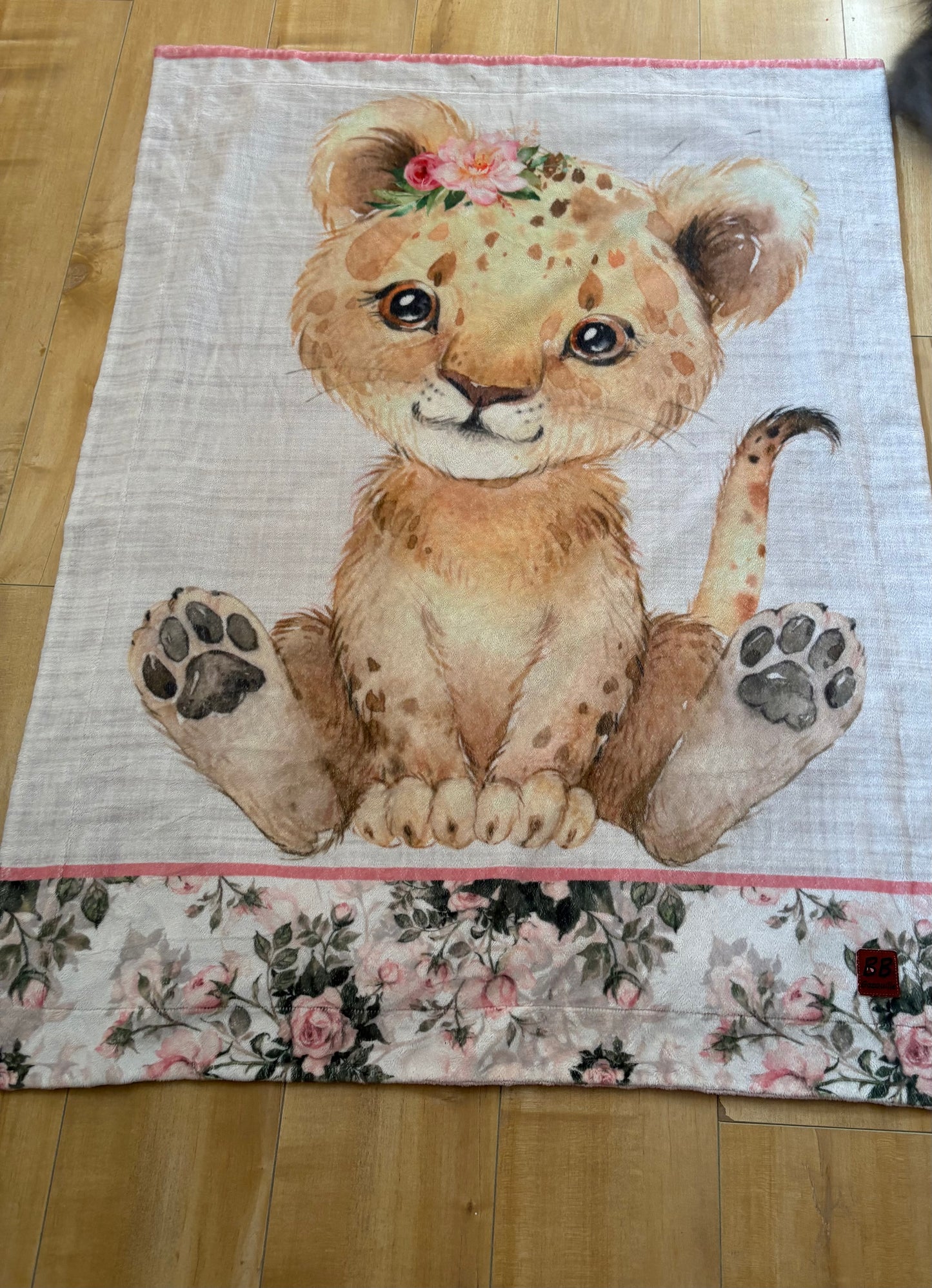 Couverture minky bb gazouille*