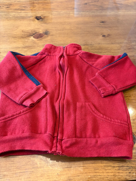 Veste baby bleu 6-9 environs