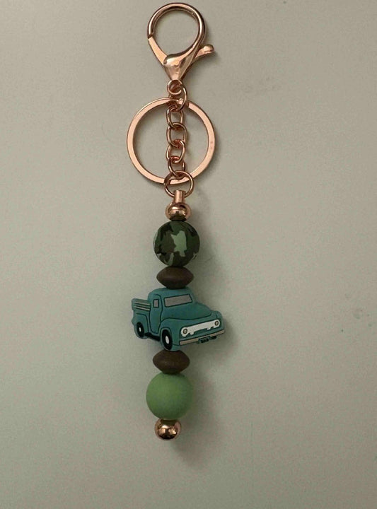 Porte clée pckup vert