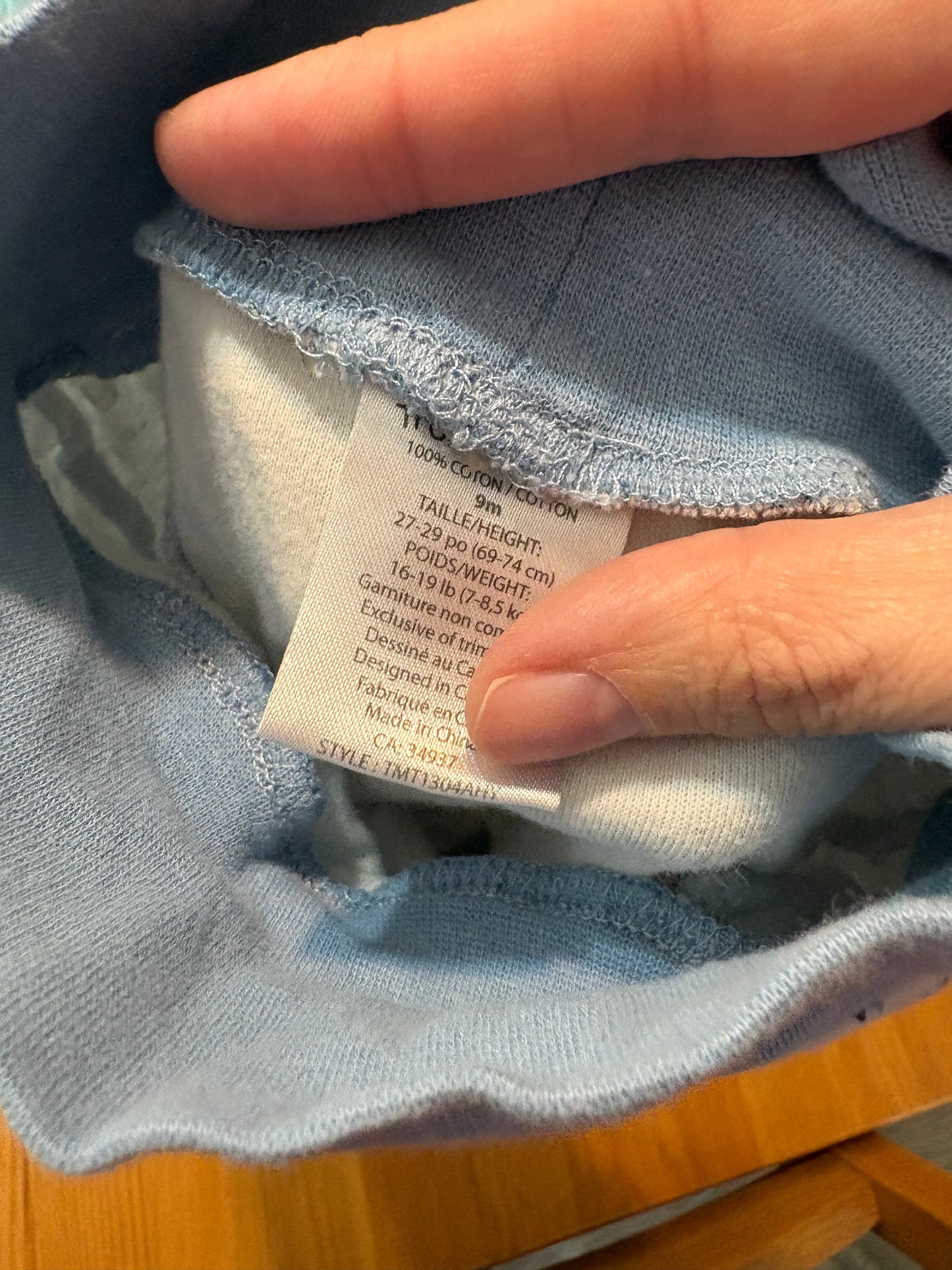 Pantalon trois moutons 9 mois