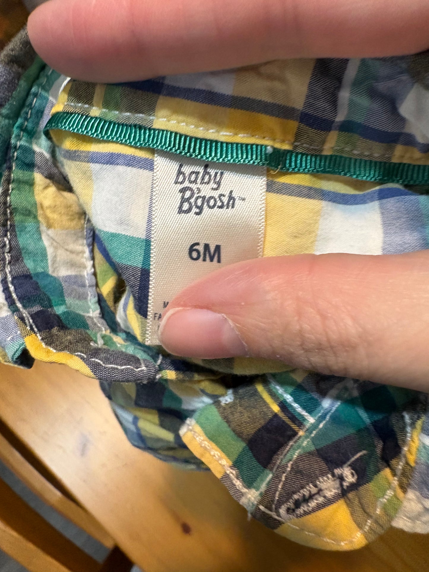 Chemise baby gosh 6 mois