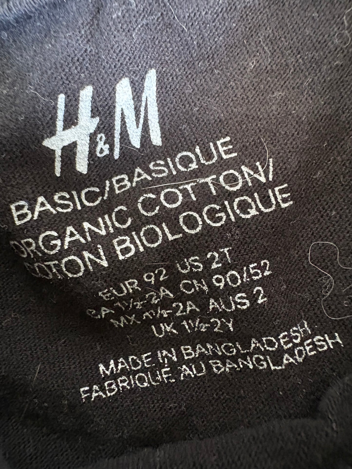 Chandail h&m 2T (cmb)