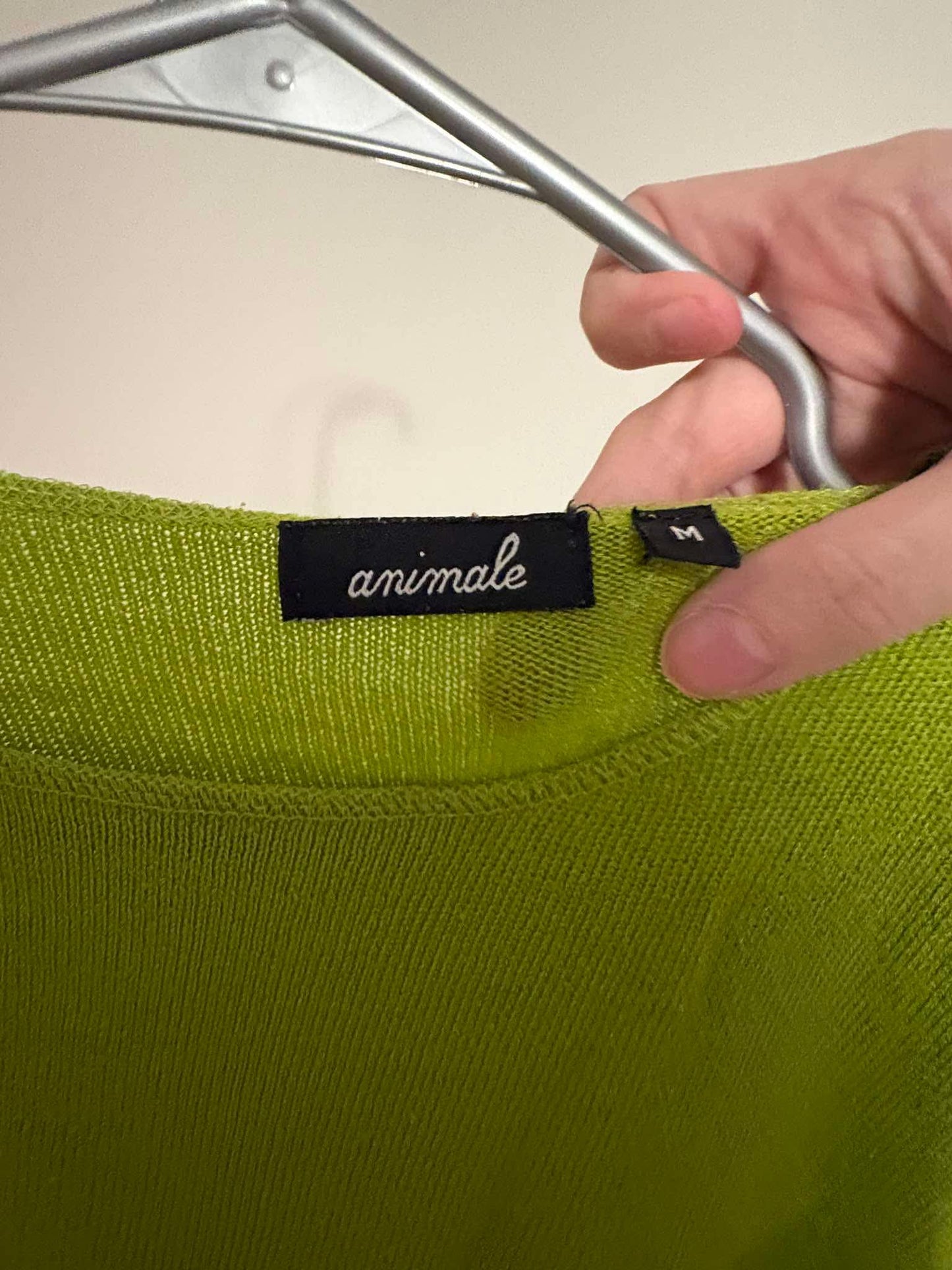 top tricot animal vert medium