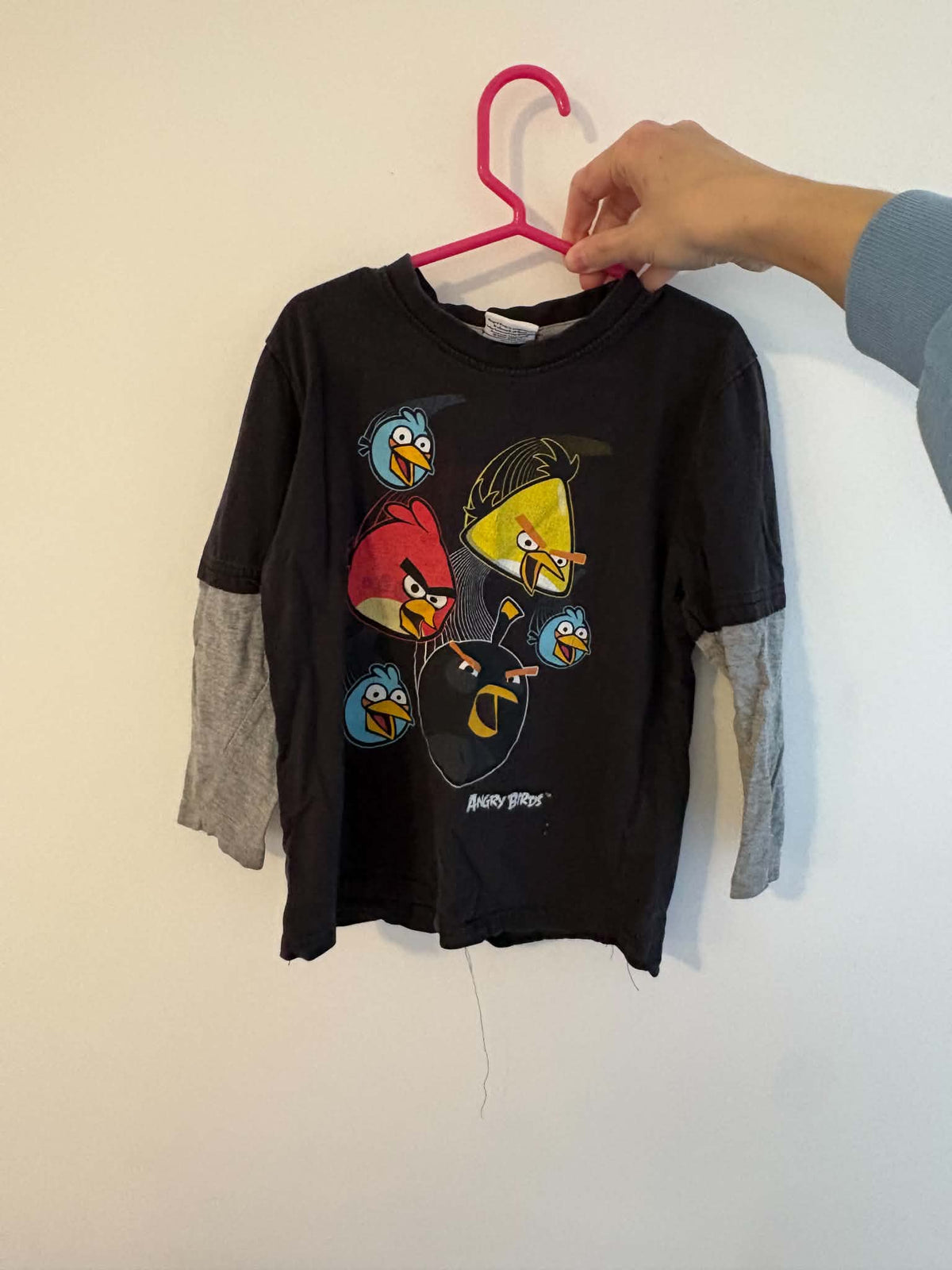 Chandail angry bird 5-6 ans environ