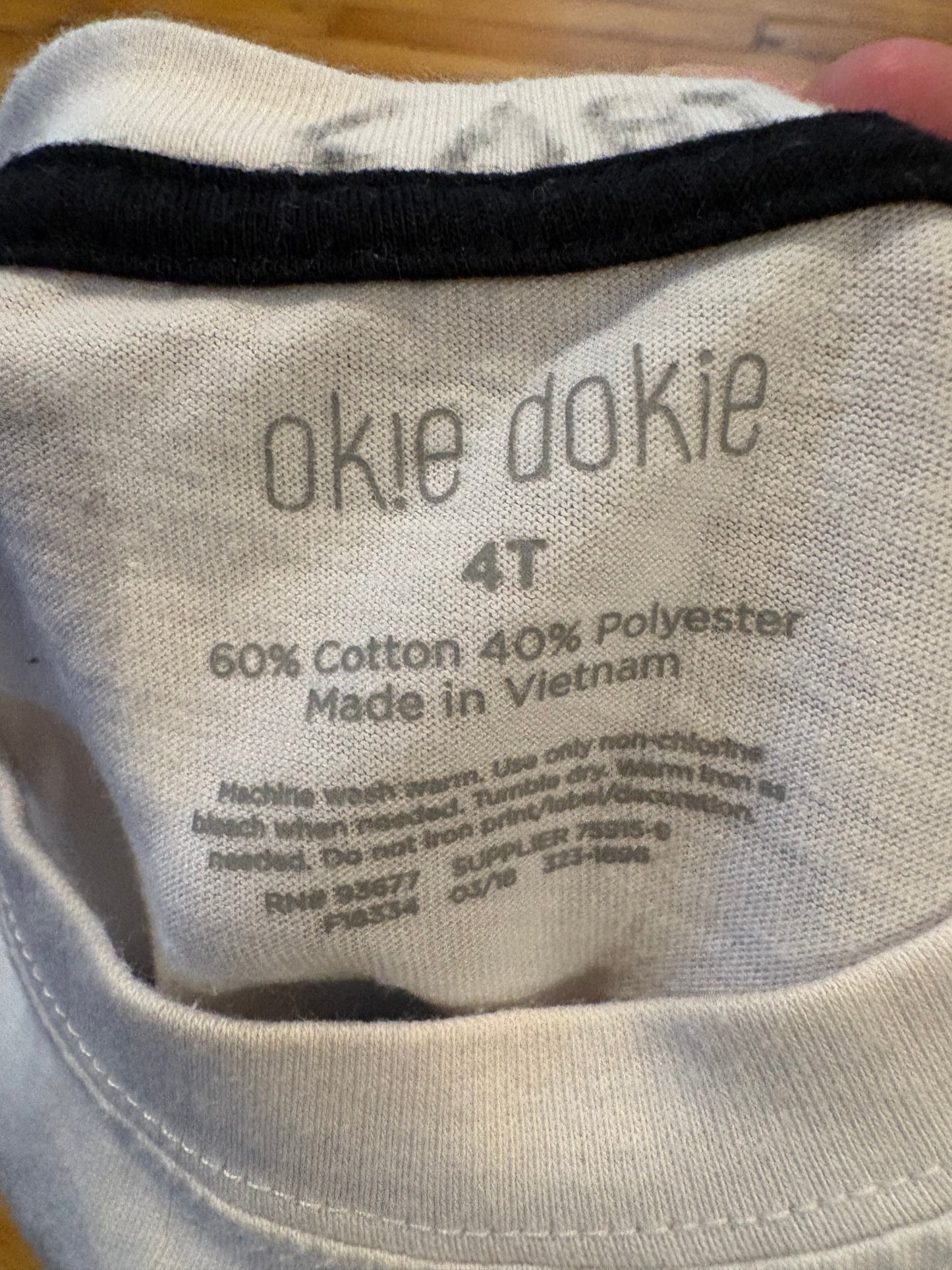 Chandail okie dokie 4T