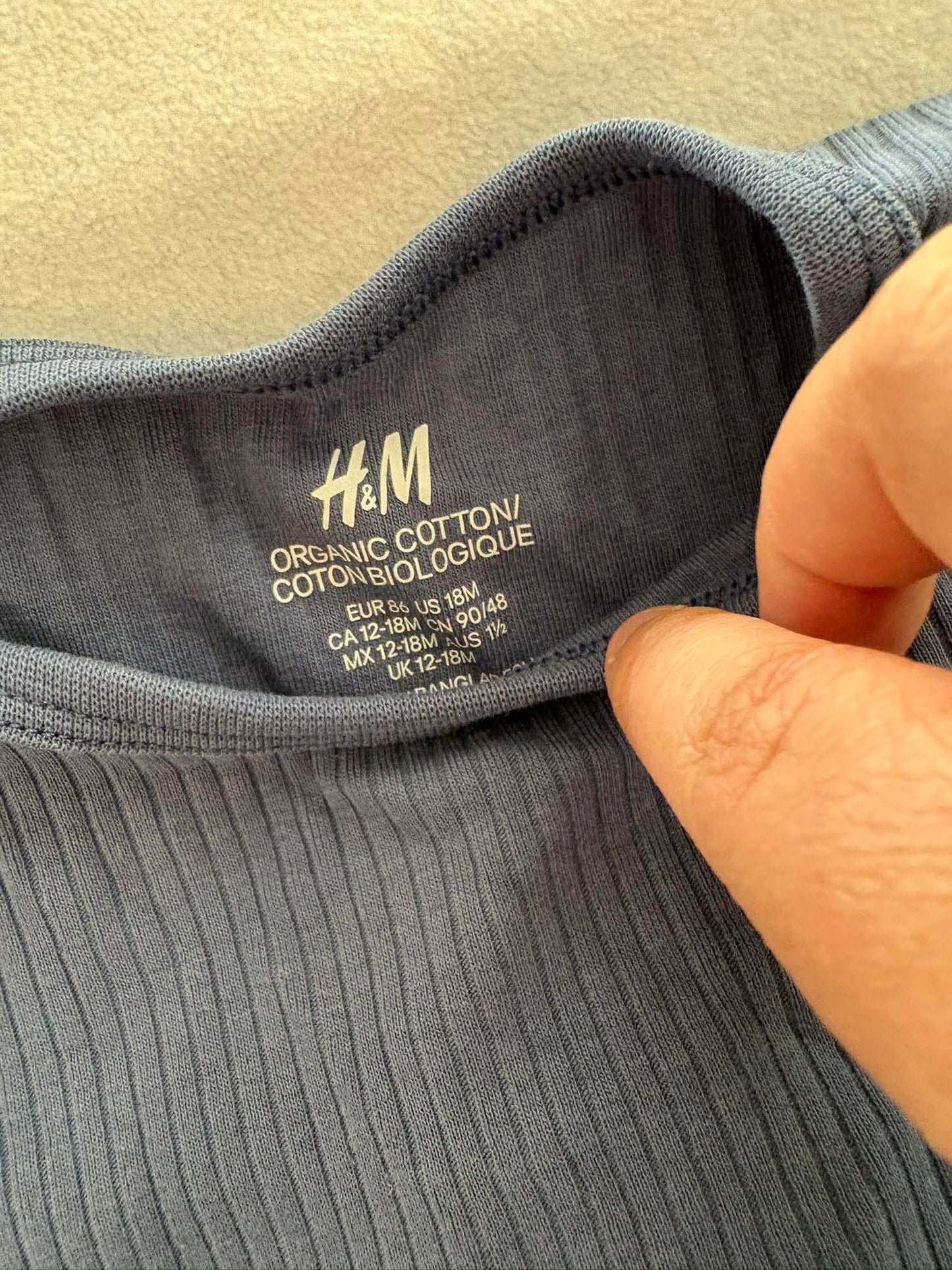 T-shirt 12-18 mois h&m bio *