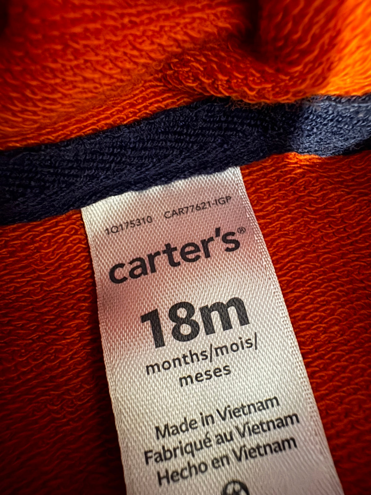 Veste sans manche carter's 18 mois (cmb)