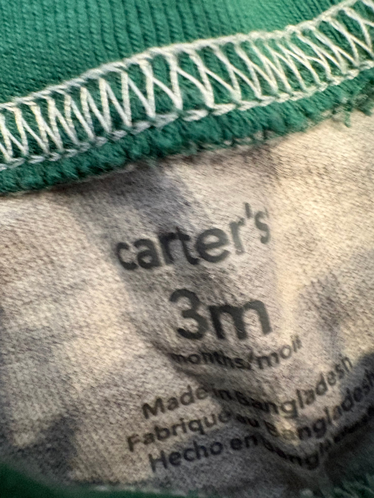 Chandail carter's 3 mois (cmb)