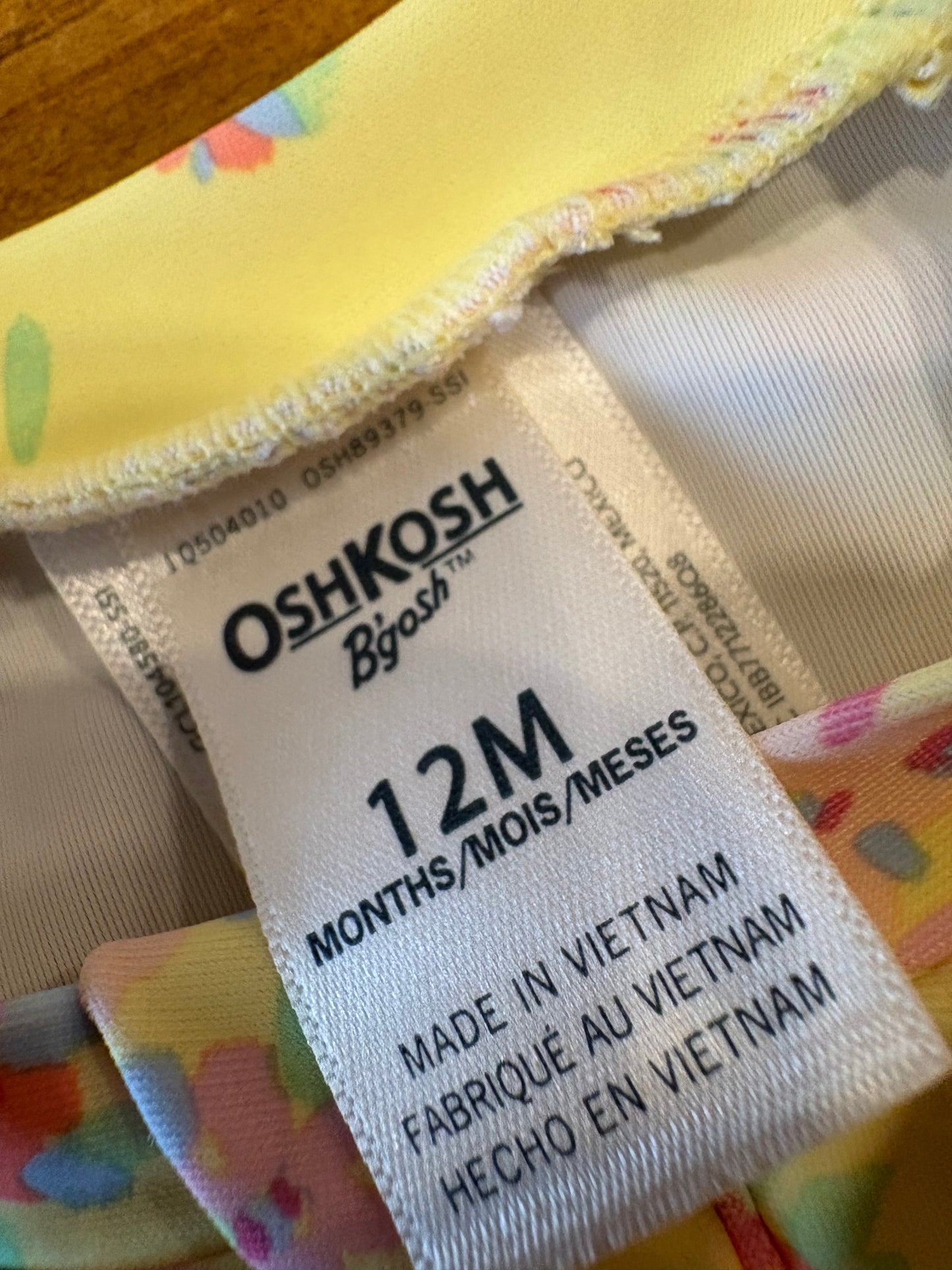 Maillot de bain Oshkosh 12 mois (cmb)