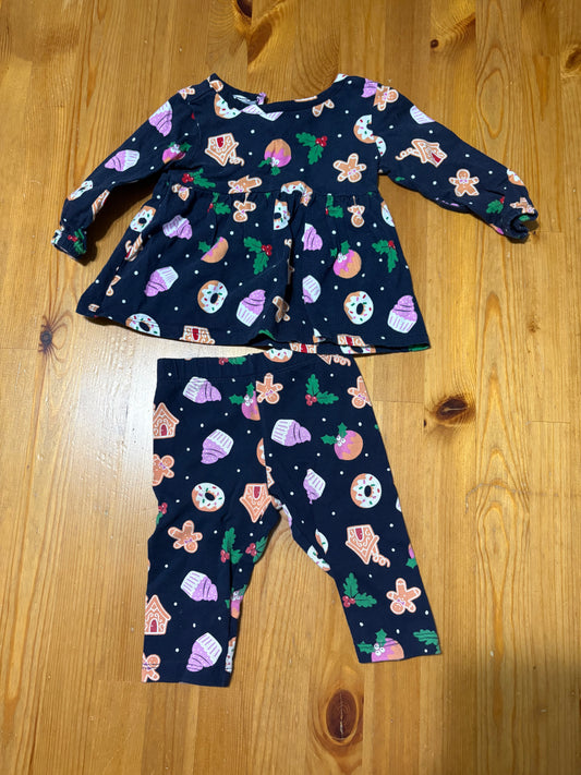 Ensemble pyjama noël 3-6 mois george fait petit