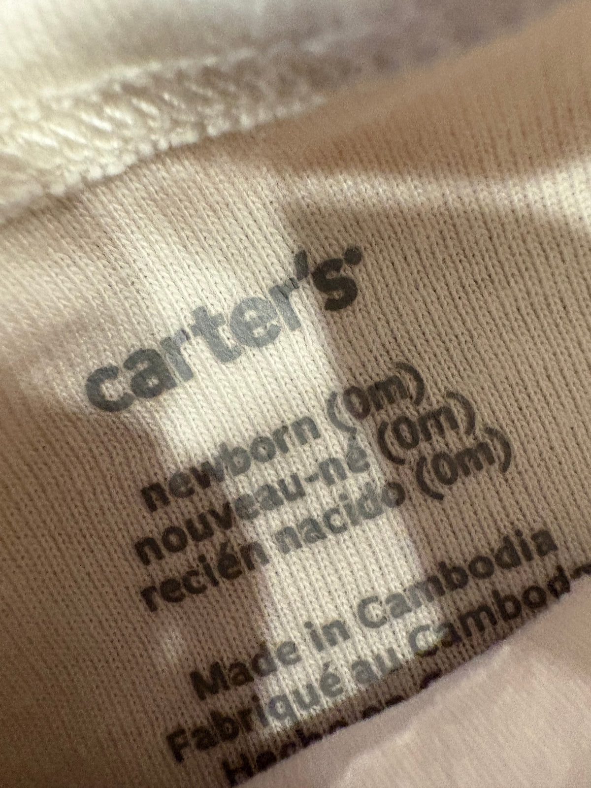 Chandail newborn carter's (cmb)