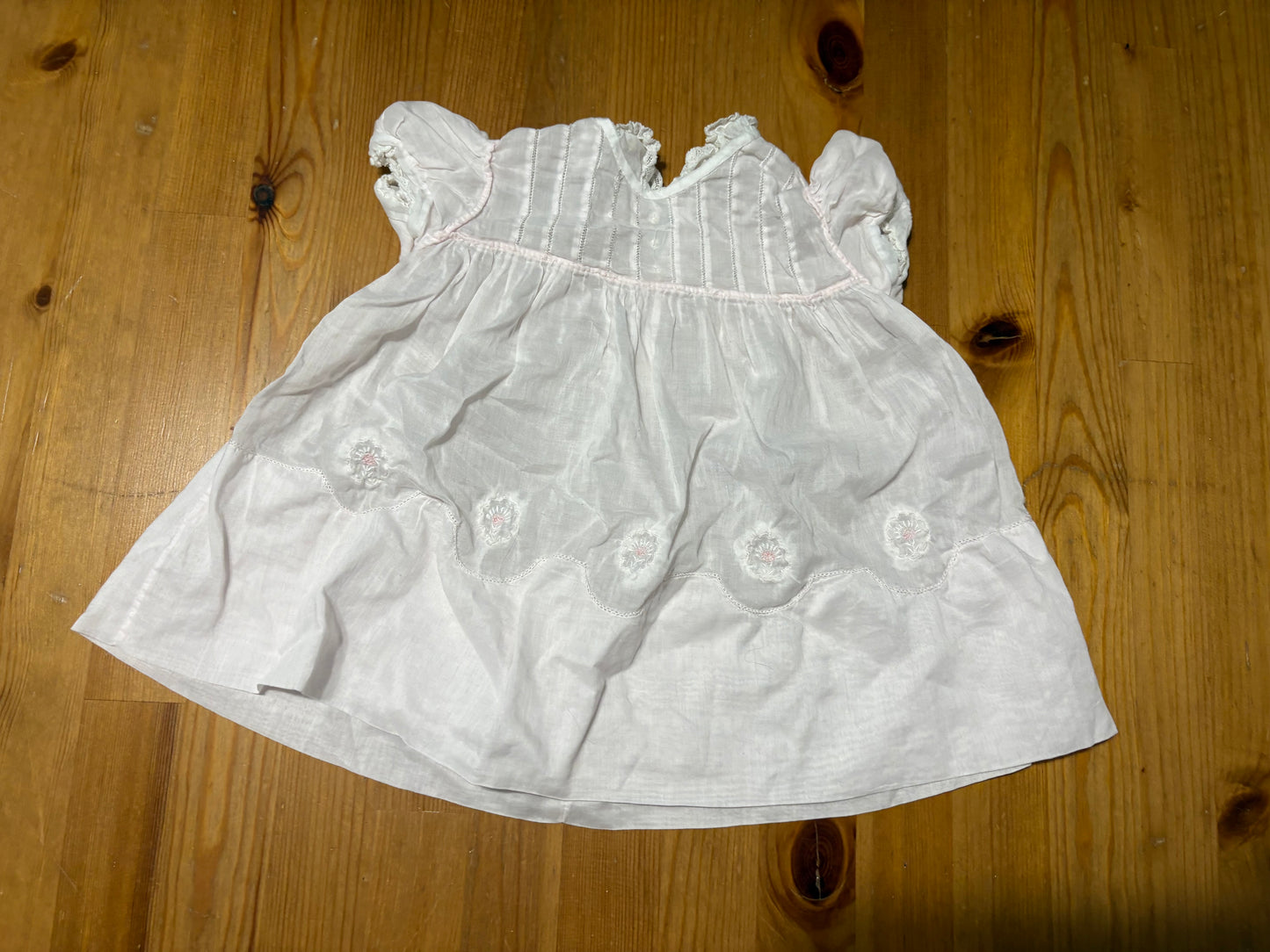 Robe rose bébé vintage 1950’’ tiny tot 0-3 mois