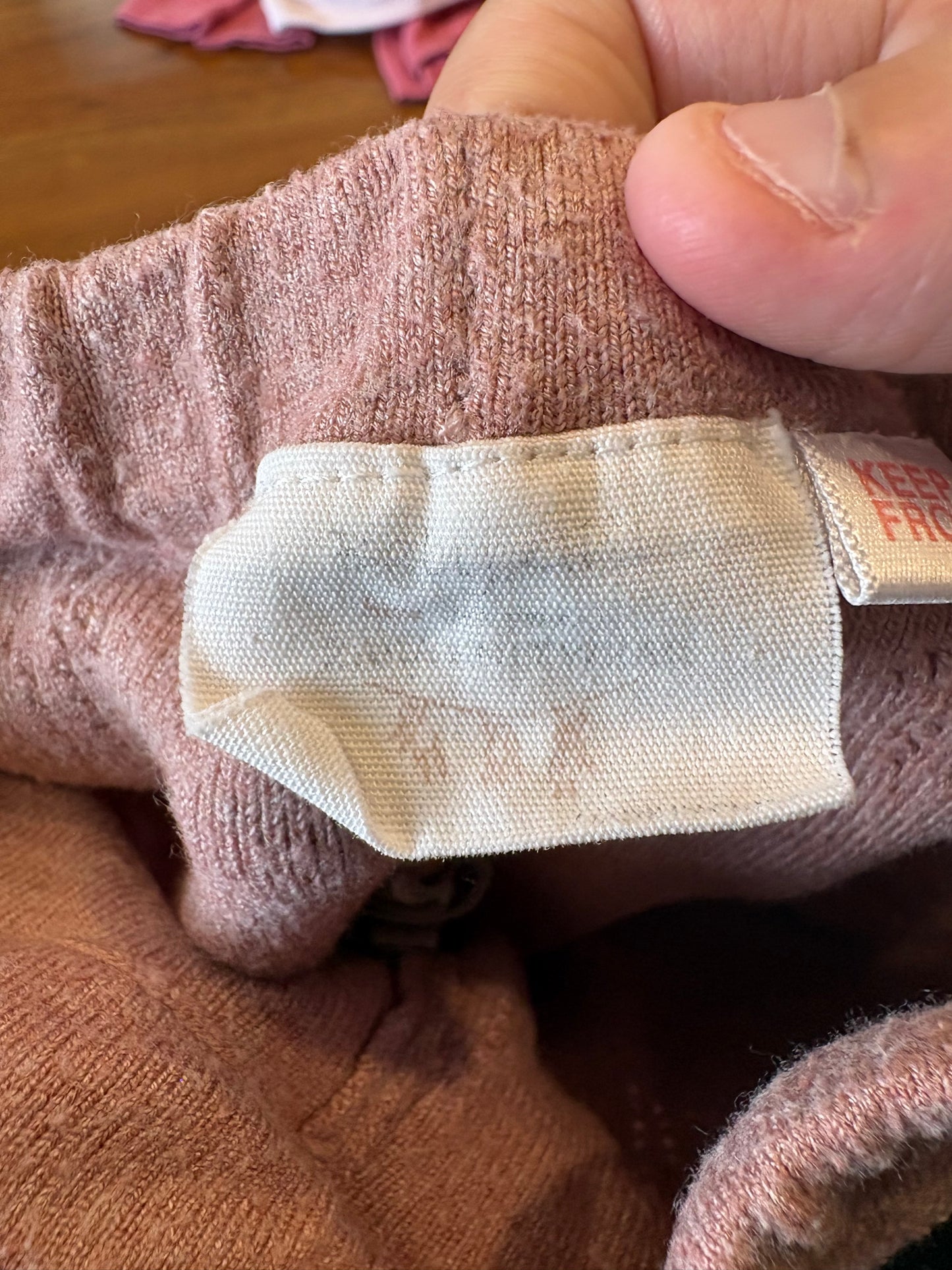 Pantalon selon moi 18 mois étiquette effacer
