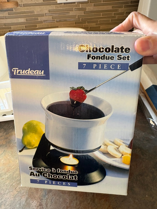 Set chocolat fondue trudeau neuf