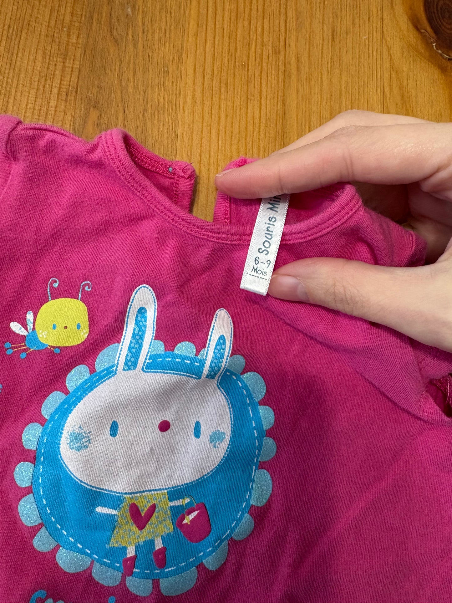 T-shirt souris mini 6-9 mois