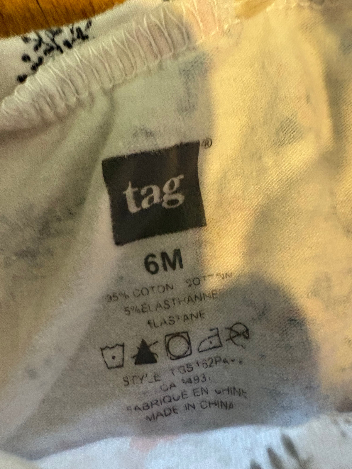 Robe tag 6 mois (cmb)