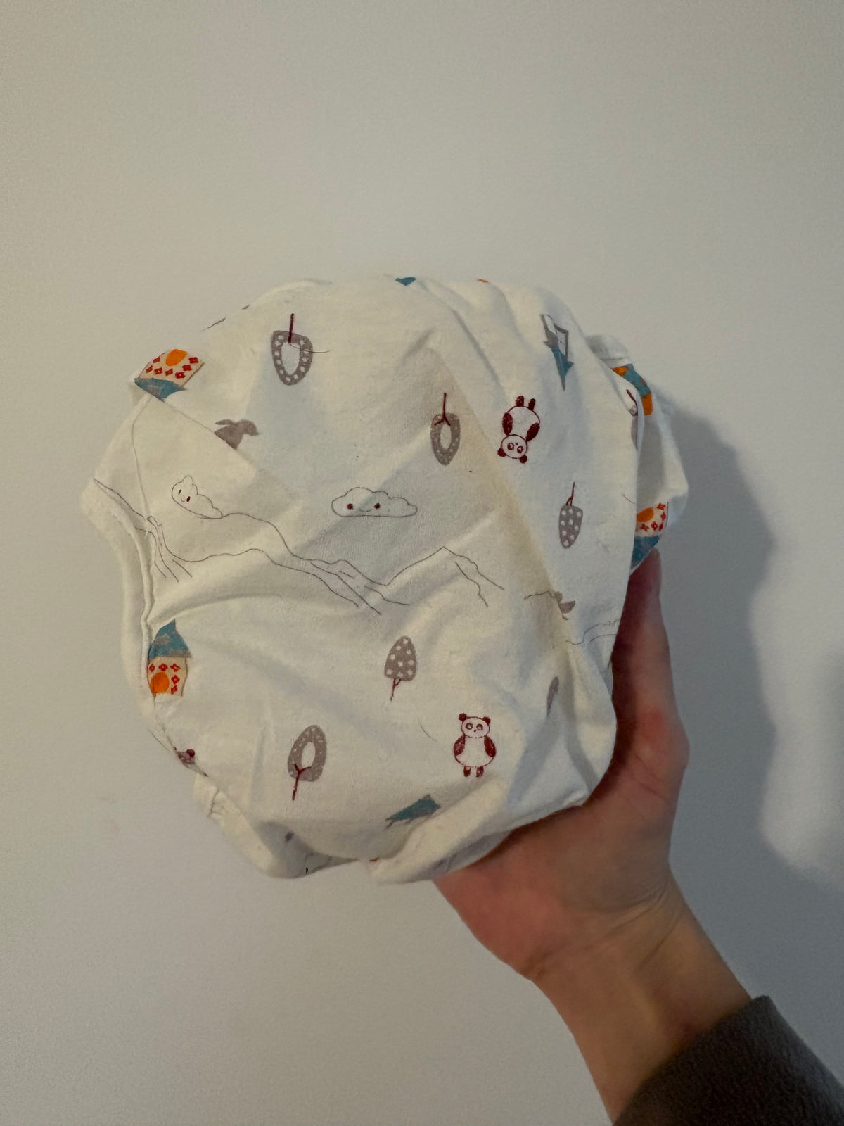 Couche lavable jamais utilisé sauf sur poupée. 0-3 mois