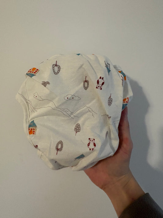 Couche lavable jamais utilisé sauf sur poupée. 0-3 mois
