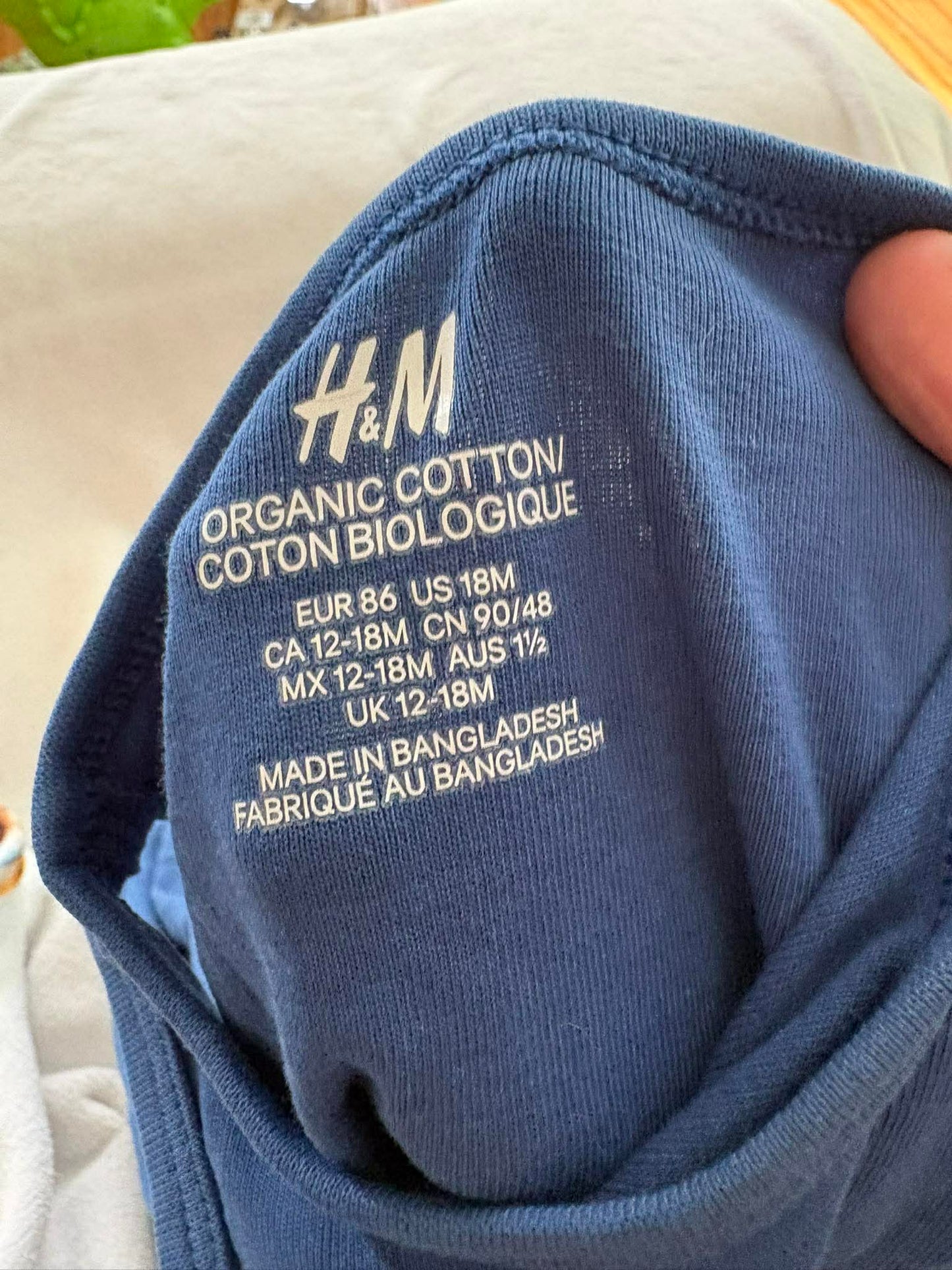 Cache-couche h&m 18 bio mois