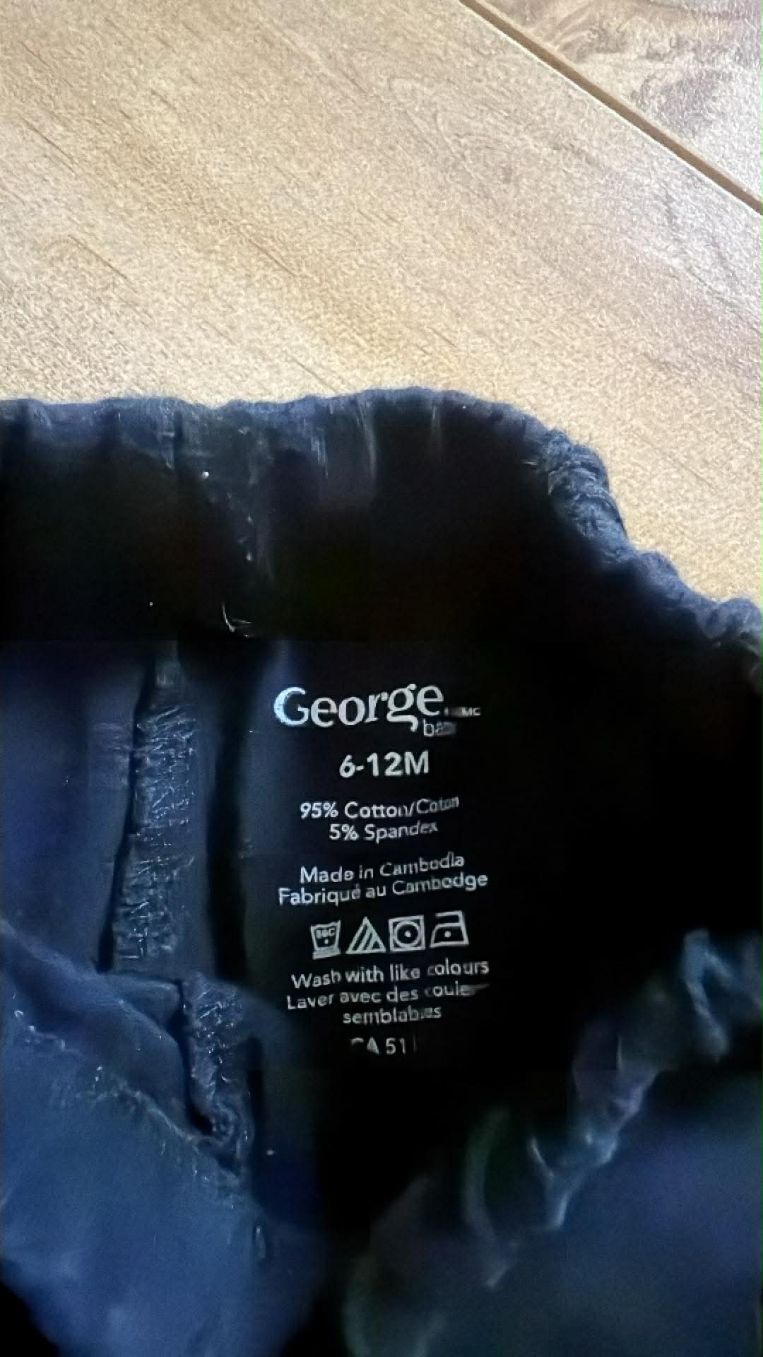 Legging george 6-12 mois