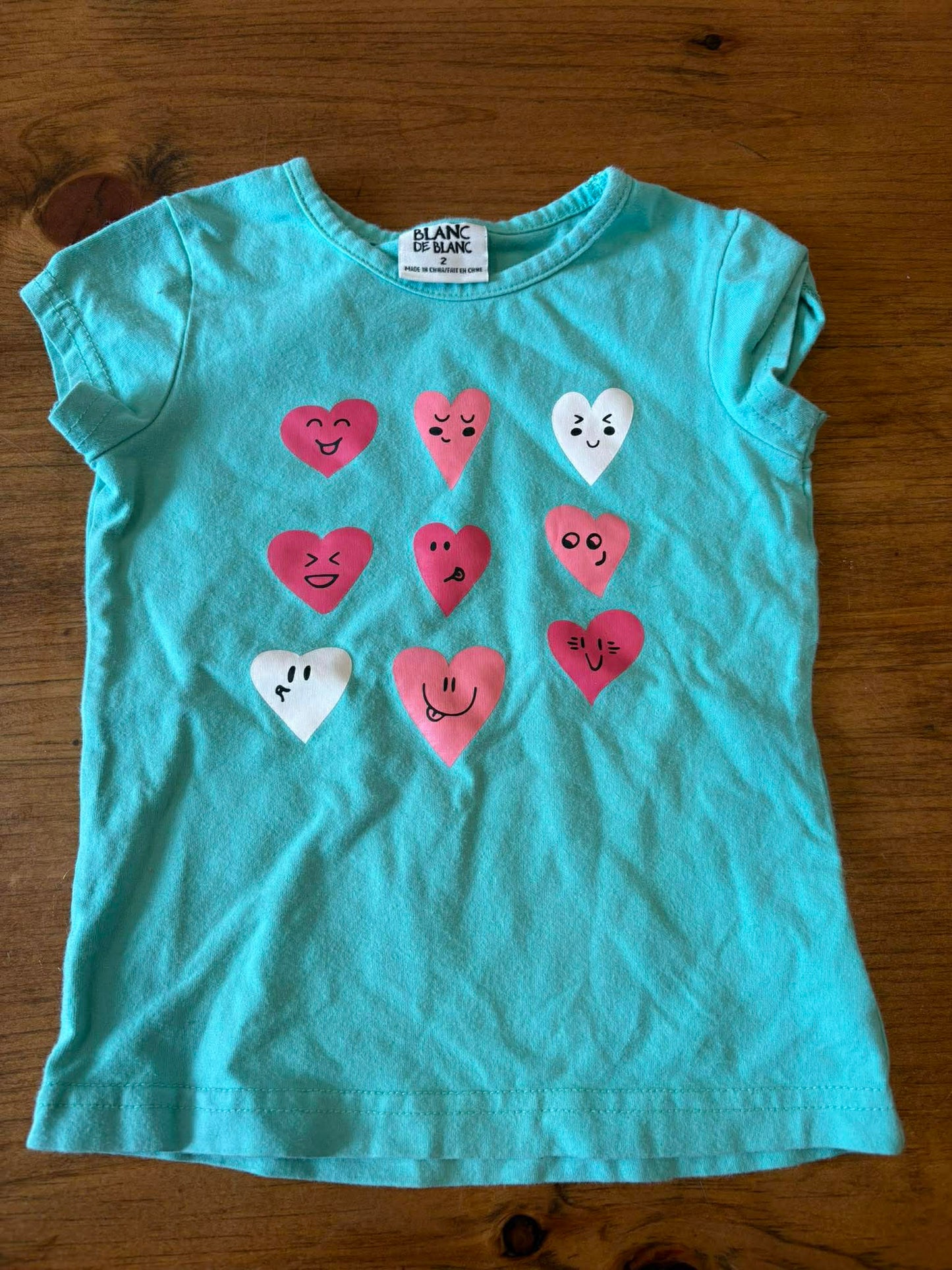 t-shirt blanc de blanc 2T