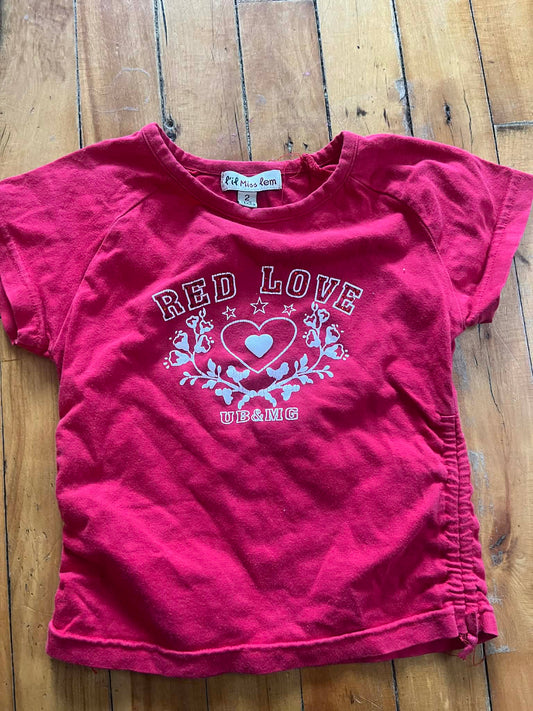 T-shirt lil miss lem 2T