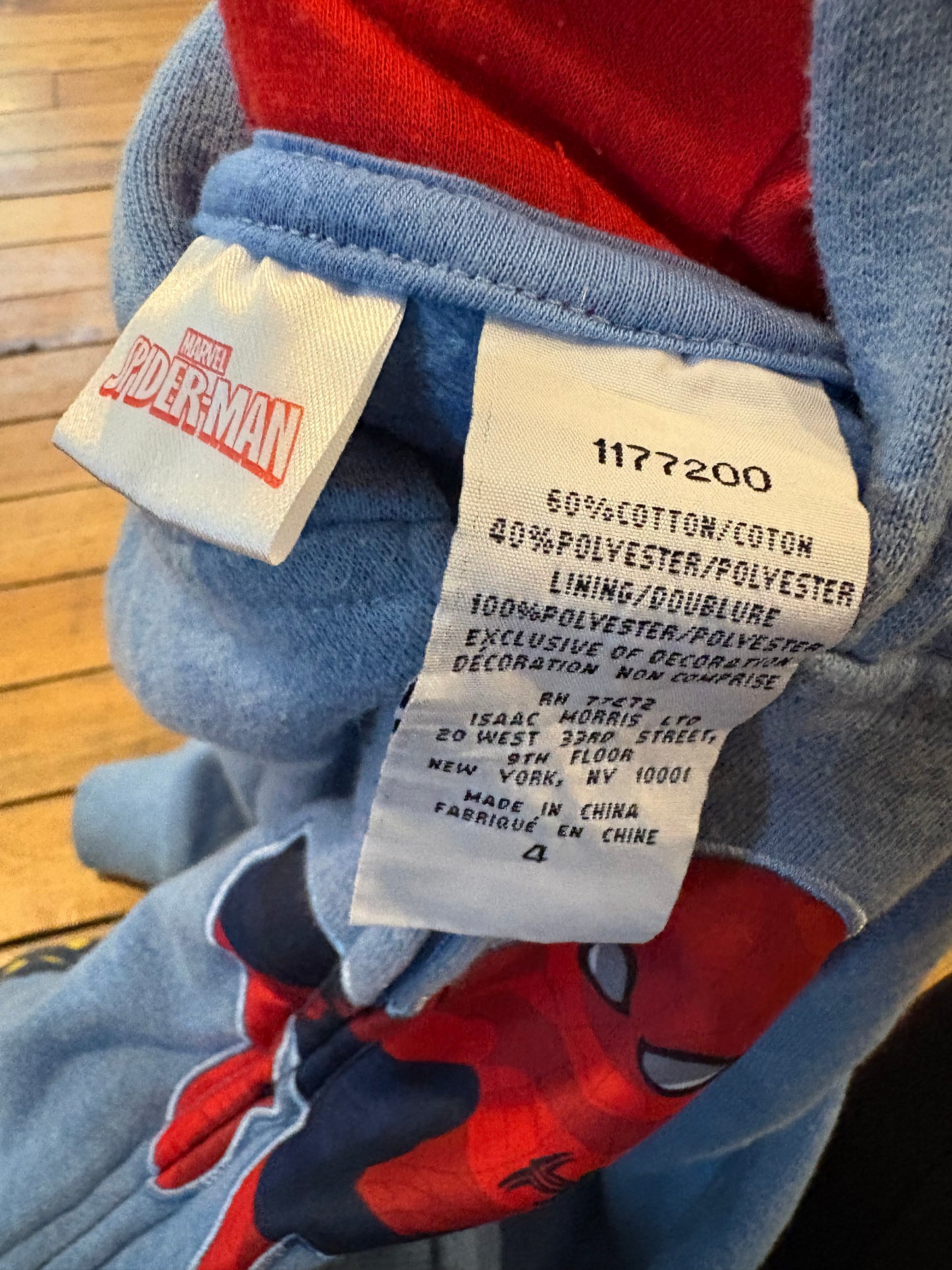Veste spider man 4T