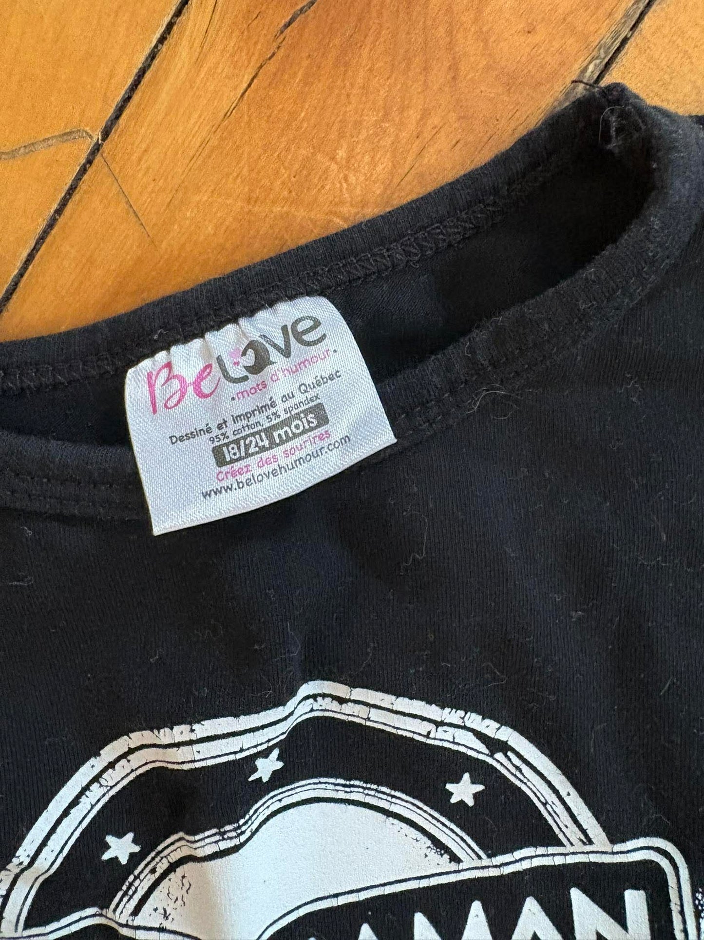 t-shirt belove 18-24 mois fils à maman (cmb)