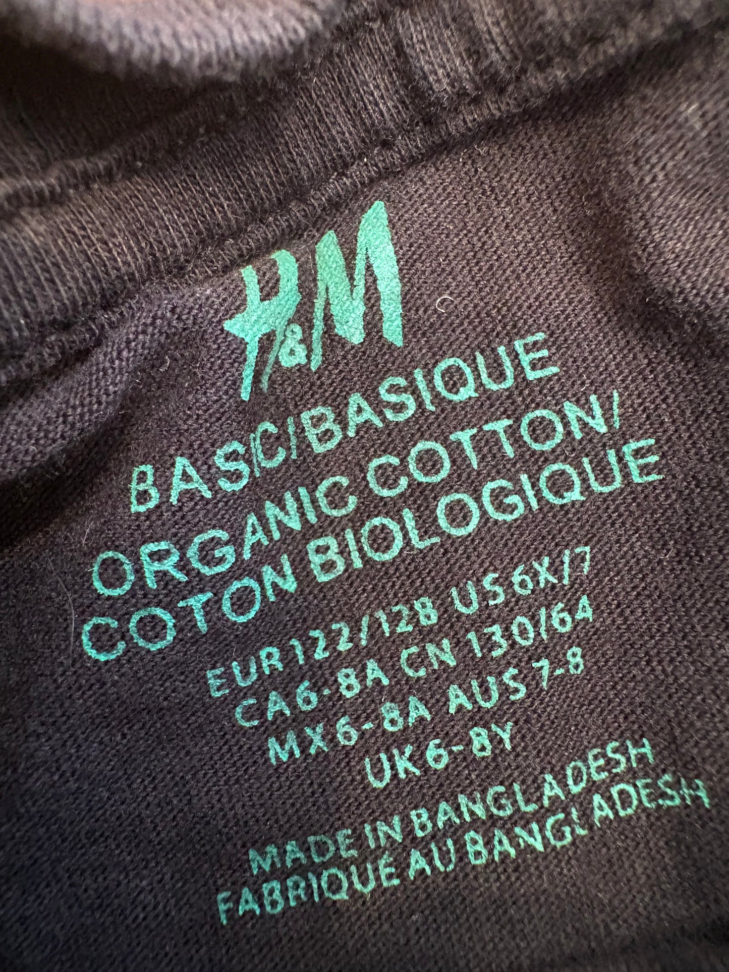 Chandail h&m 7-8 ans (cmb)