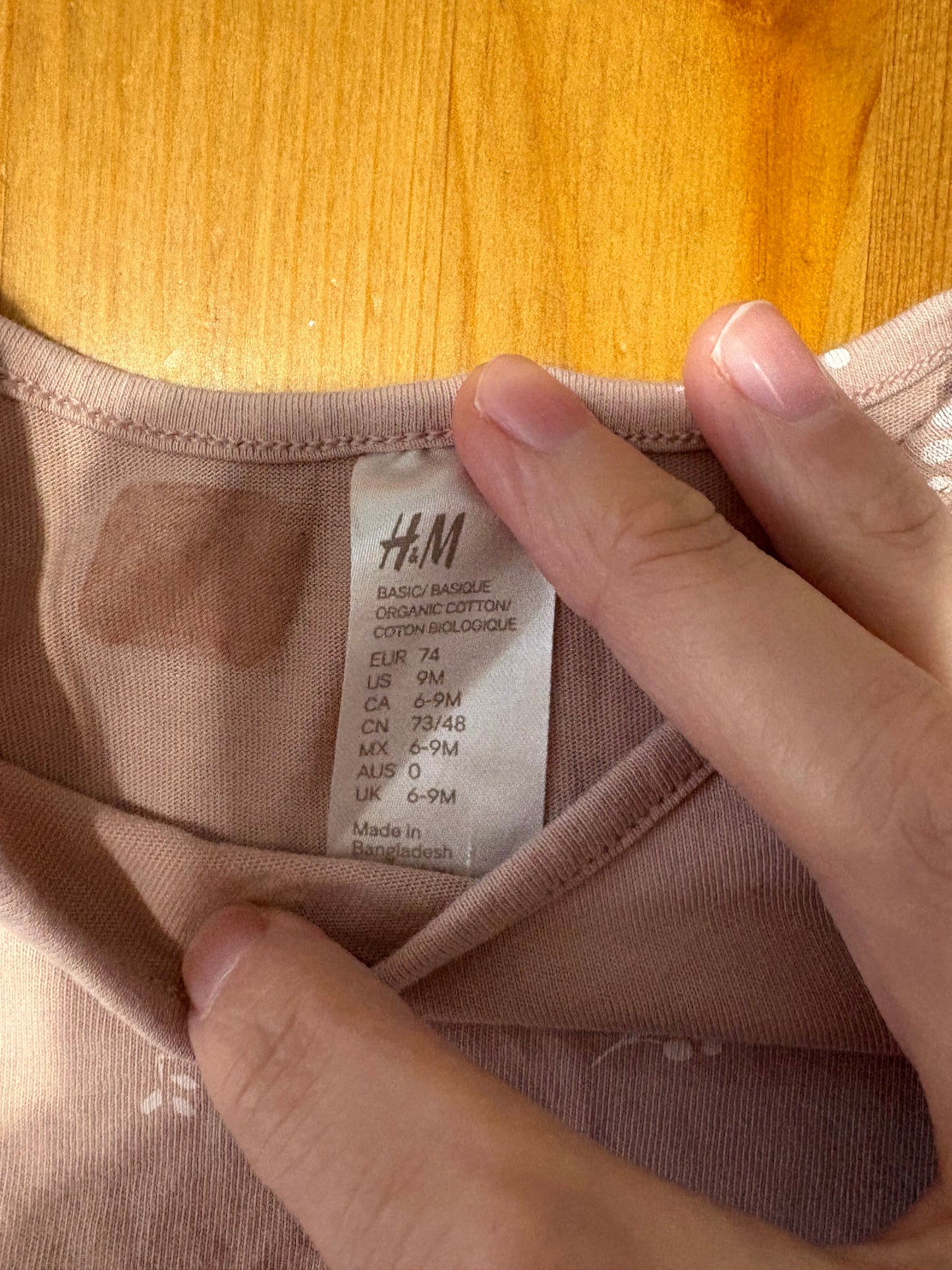 Barboteuse h&m 6-9 mois