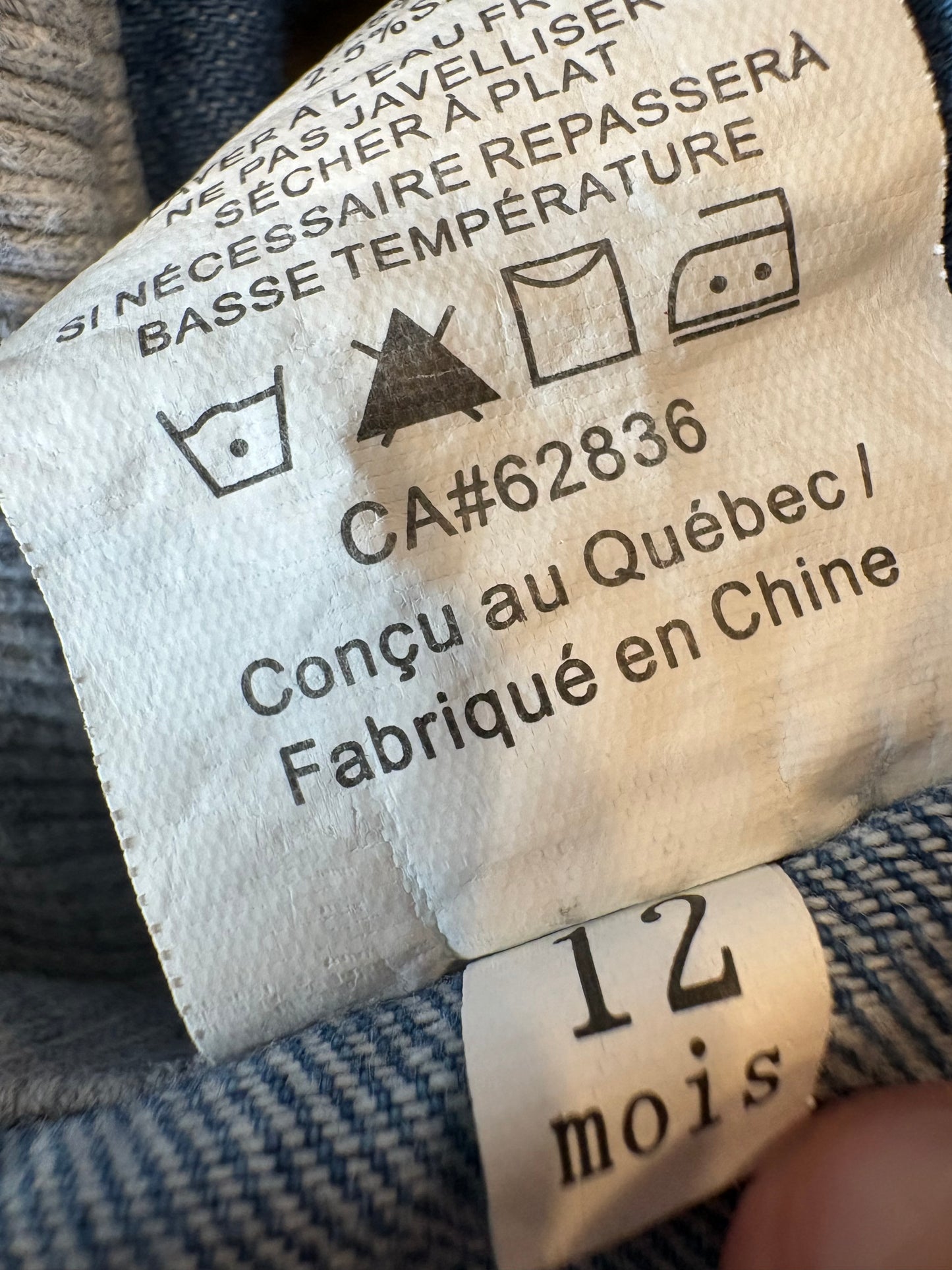 Magnifique chemise Will&You 12 mois 😍 (cmb)