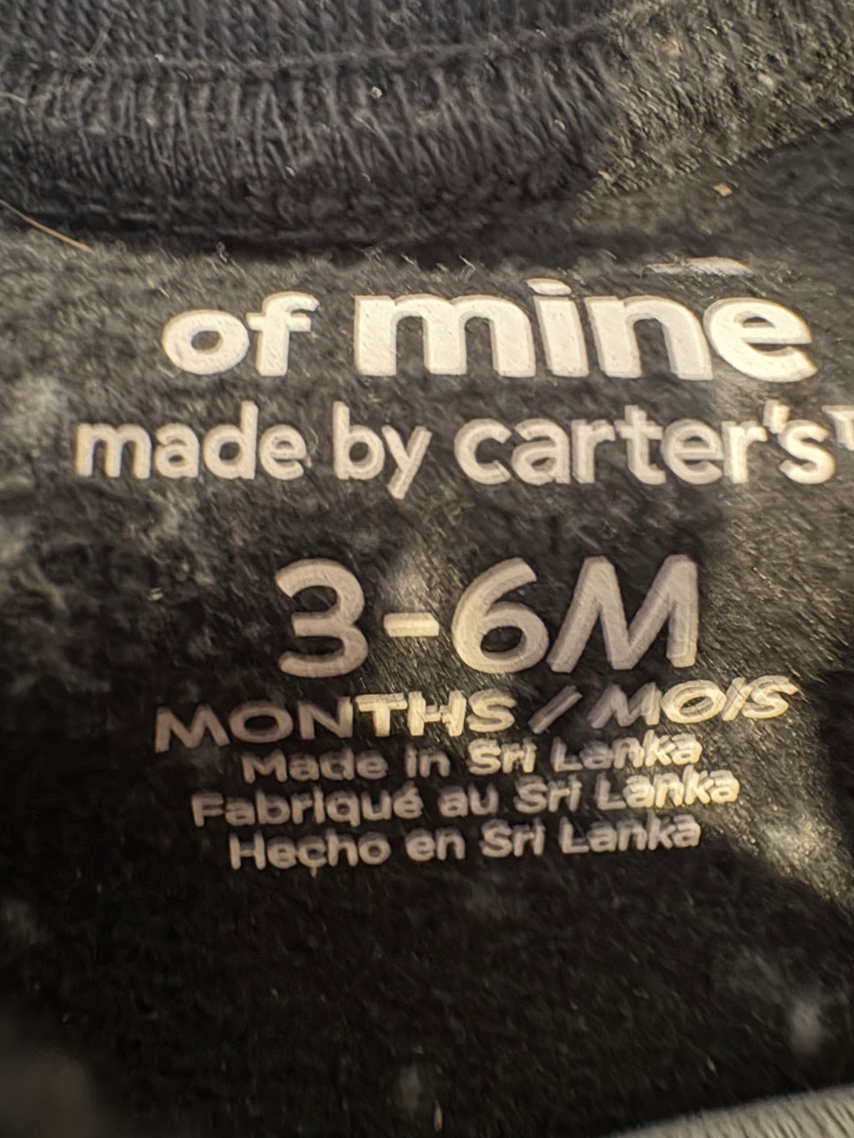 Pyjama carter's 3-6 mois (cmb)