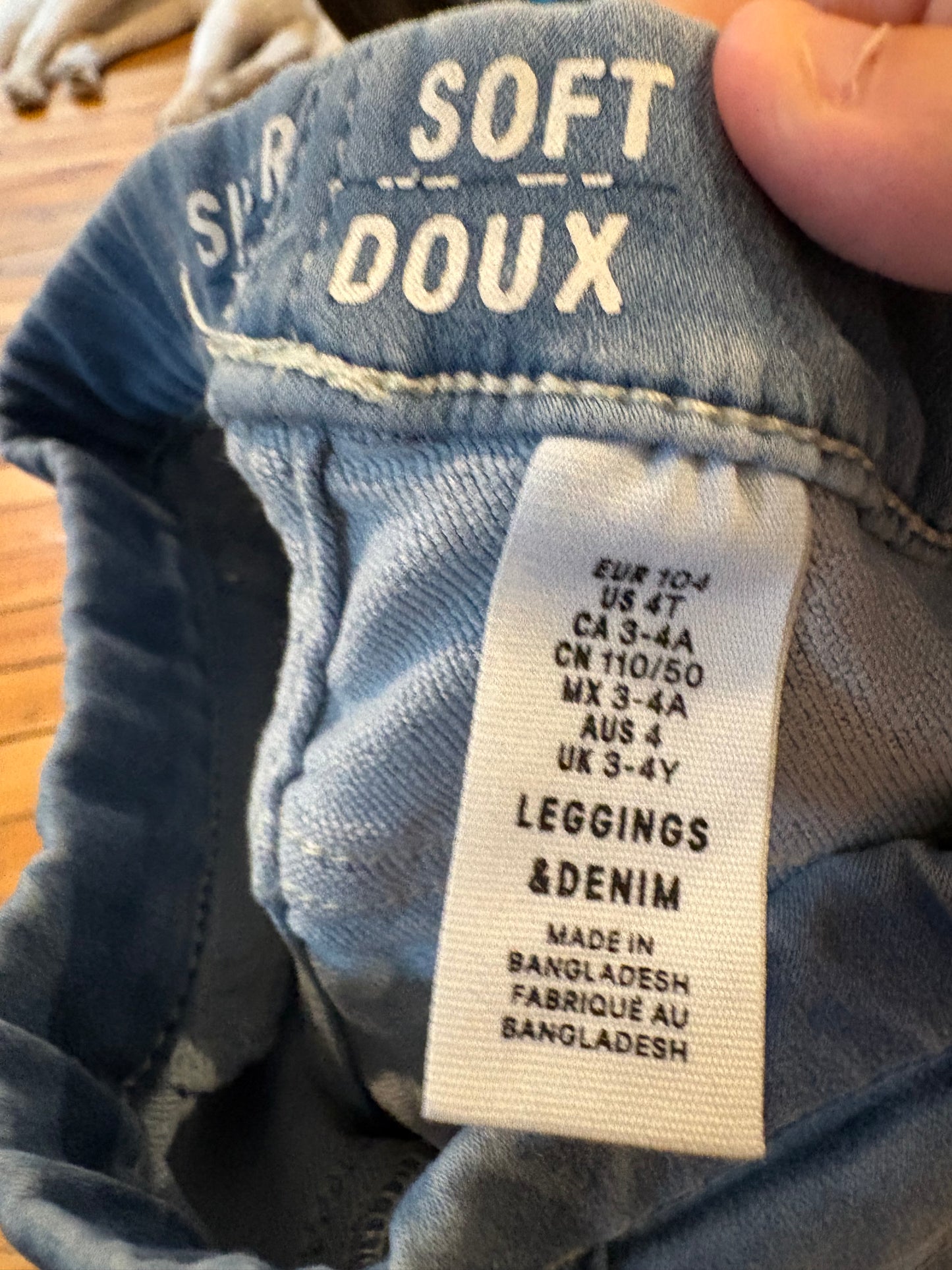 Jeans super doux 3-4T