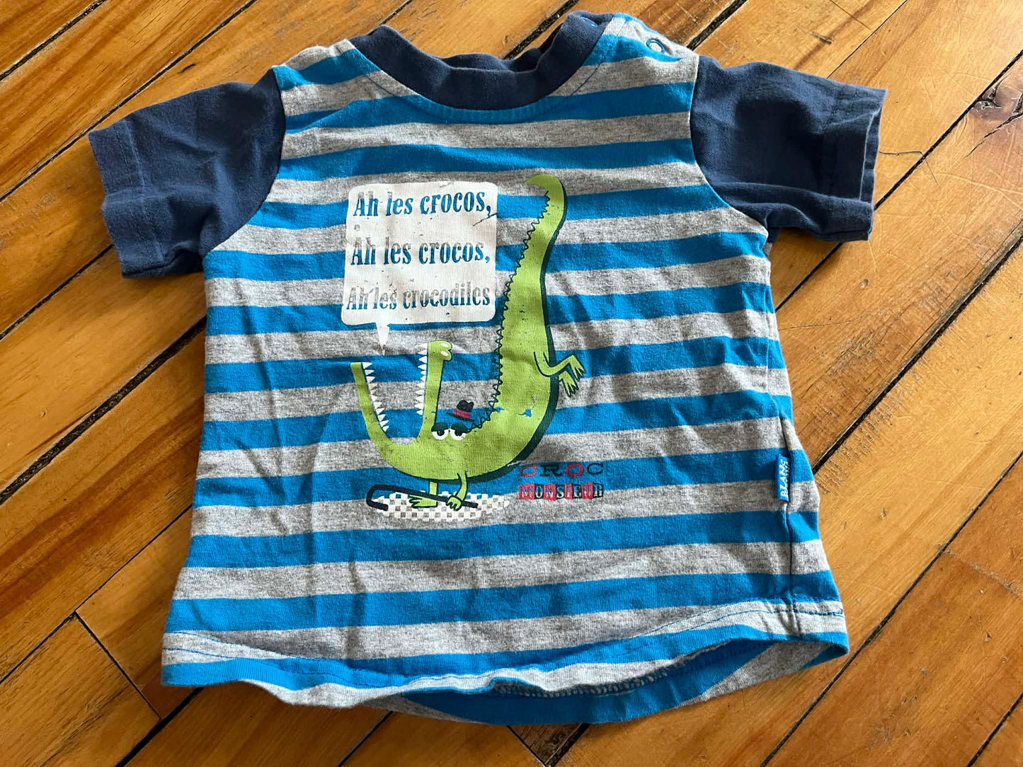 T-shirt blan de blan 6 mois