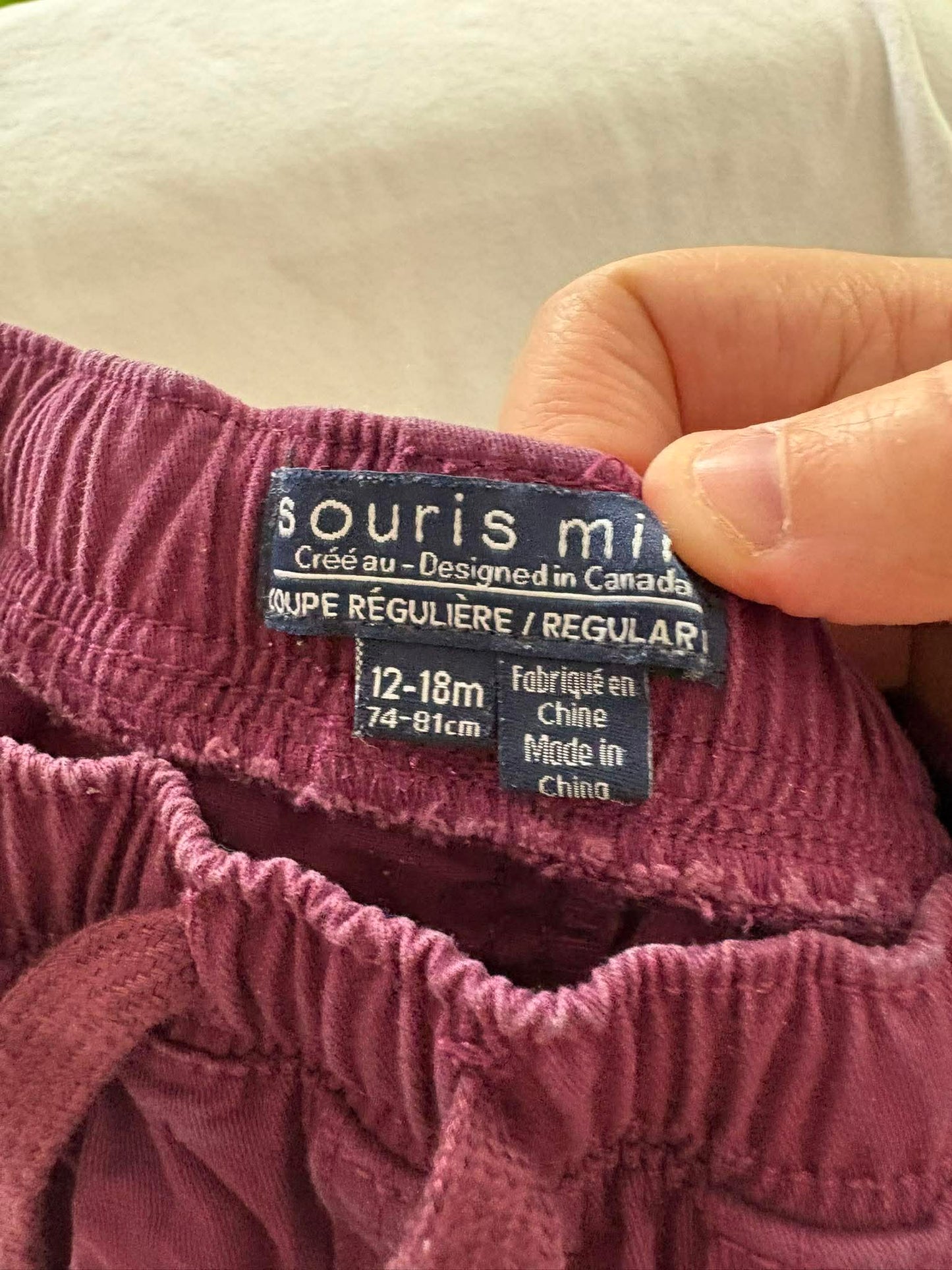 Pantalon souris mini 12-18 mois