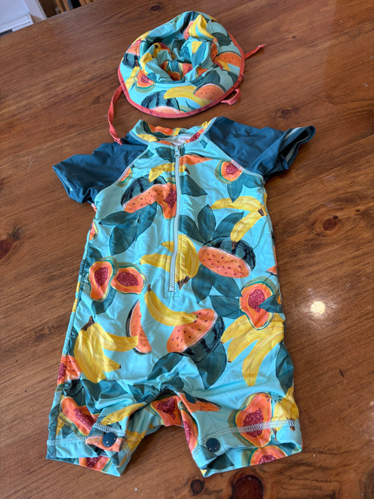 Maillot gagou tagou unisexe 2T avec chapeau (cmb)